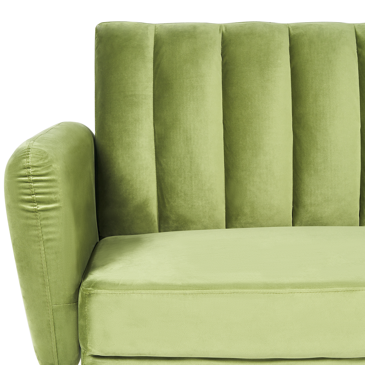 Schlafsofa Samtstoff Olivgrün VIMMERBY