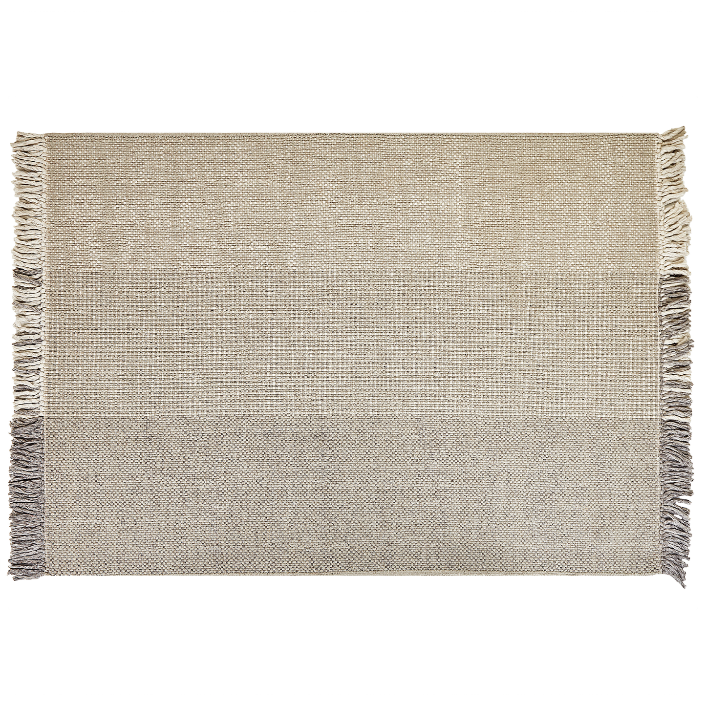 Teppich Wolle grau 160 x 230 cm Kurzflor TEKELER