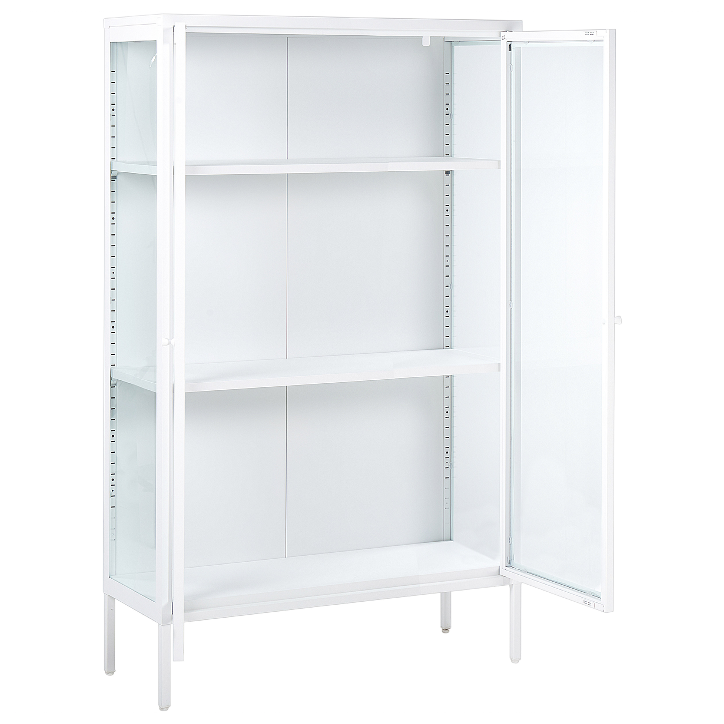 Vitrine NASH Metall 90 cm Weiss