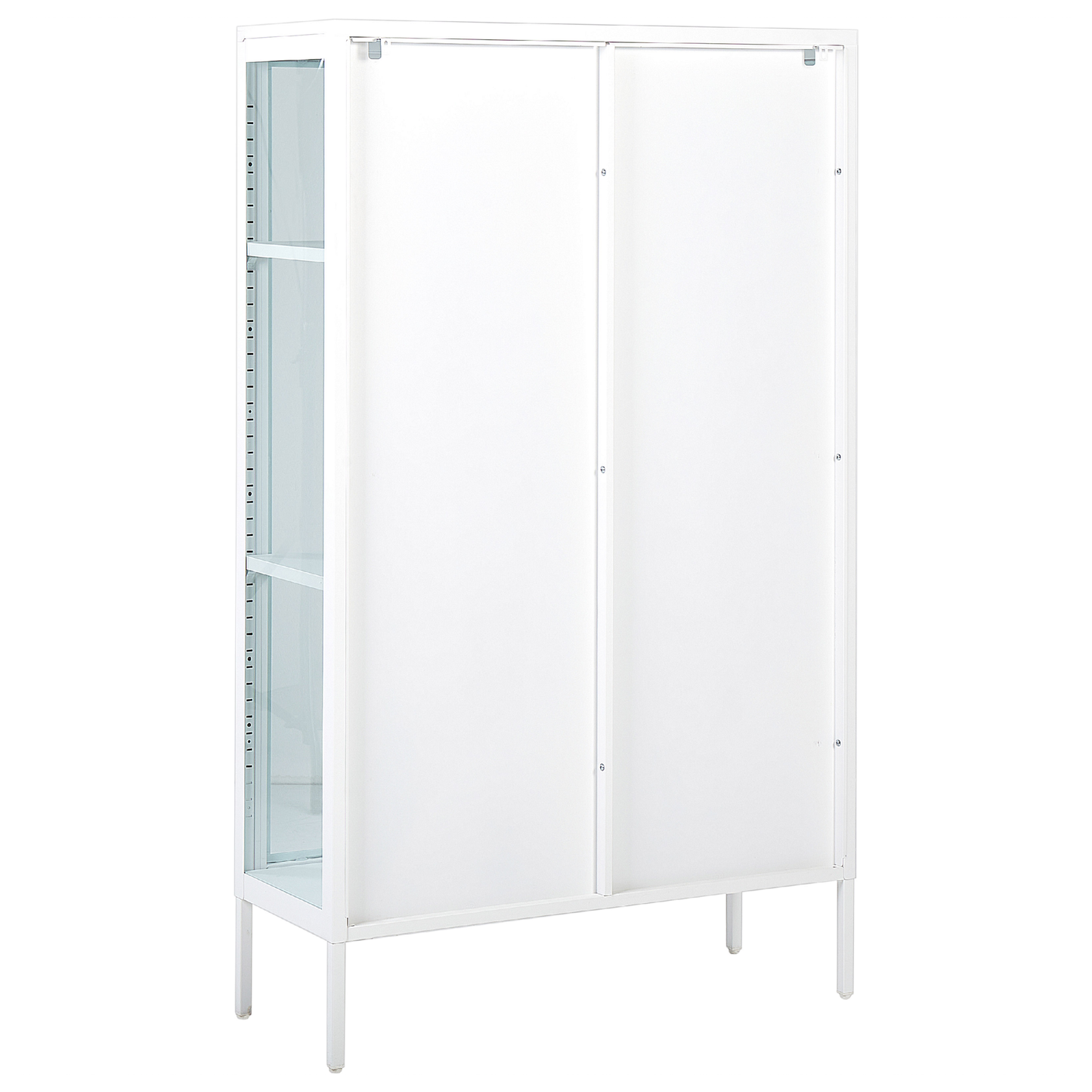 Vitrine NASH Metall 90 cm Weiss