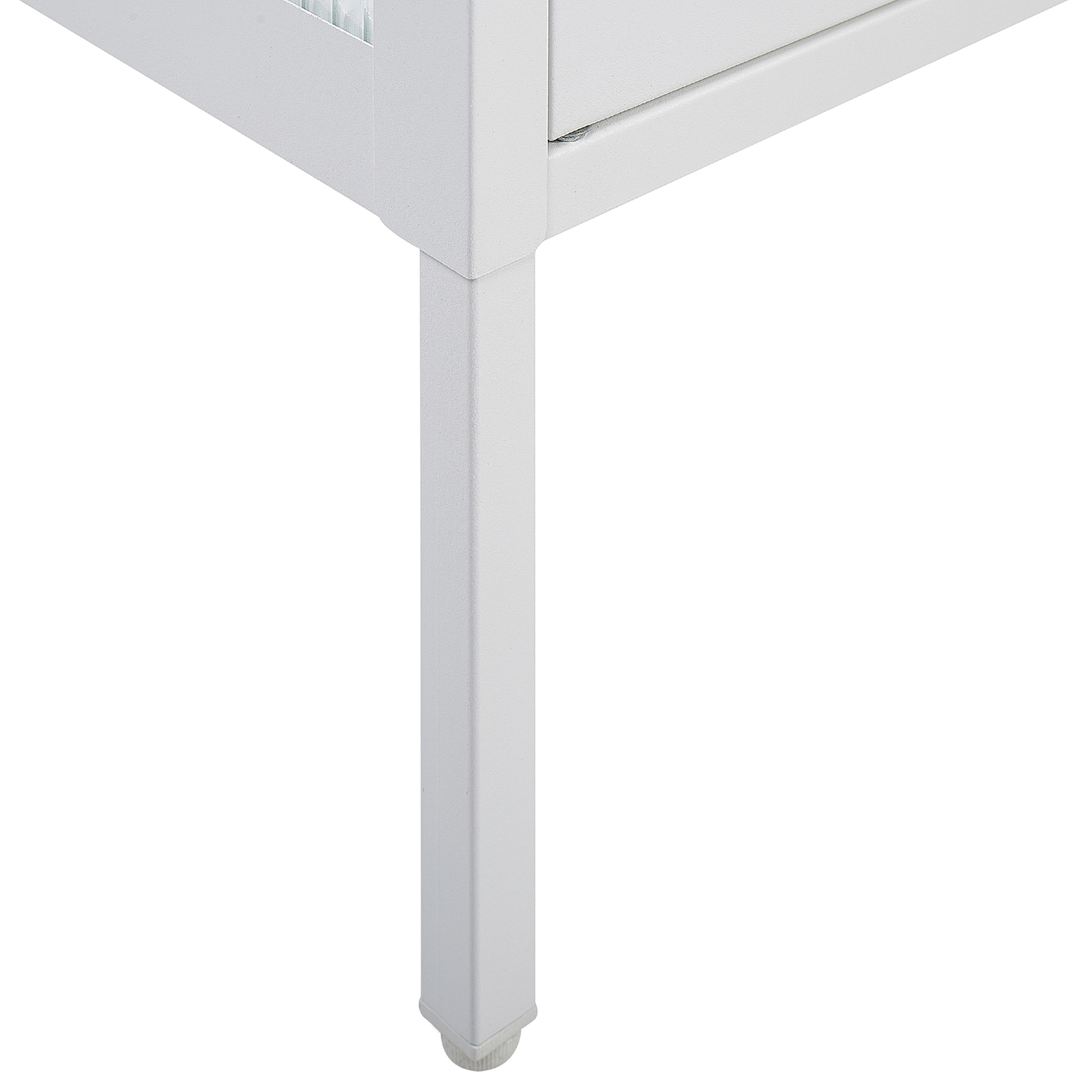 Vitrine NASH Metall 90 cm Weiss