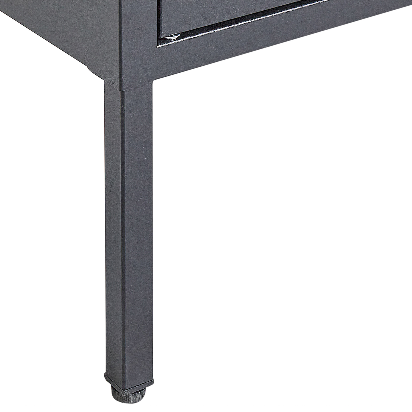 Vitrine NASH Metall 90 cm Schwarz