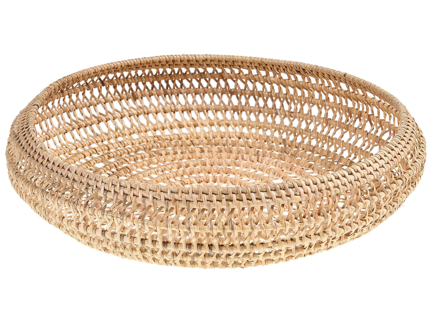 Dekoschale Rattan naturfarben ⌀ 36 cm INDRAGIRI