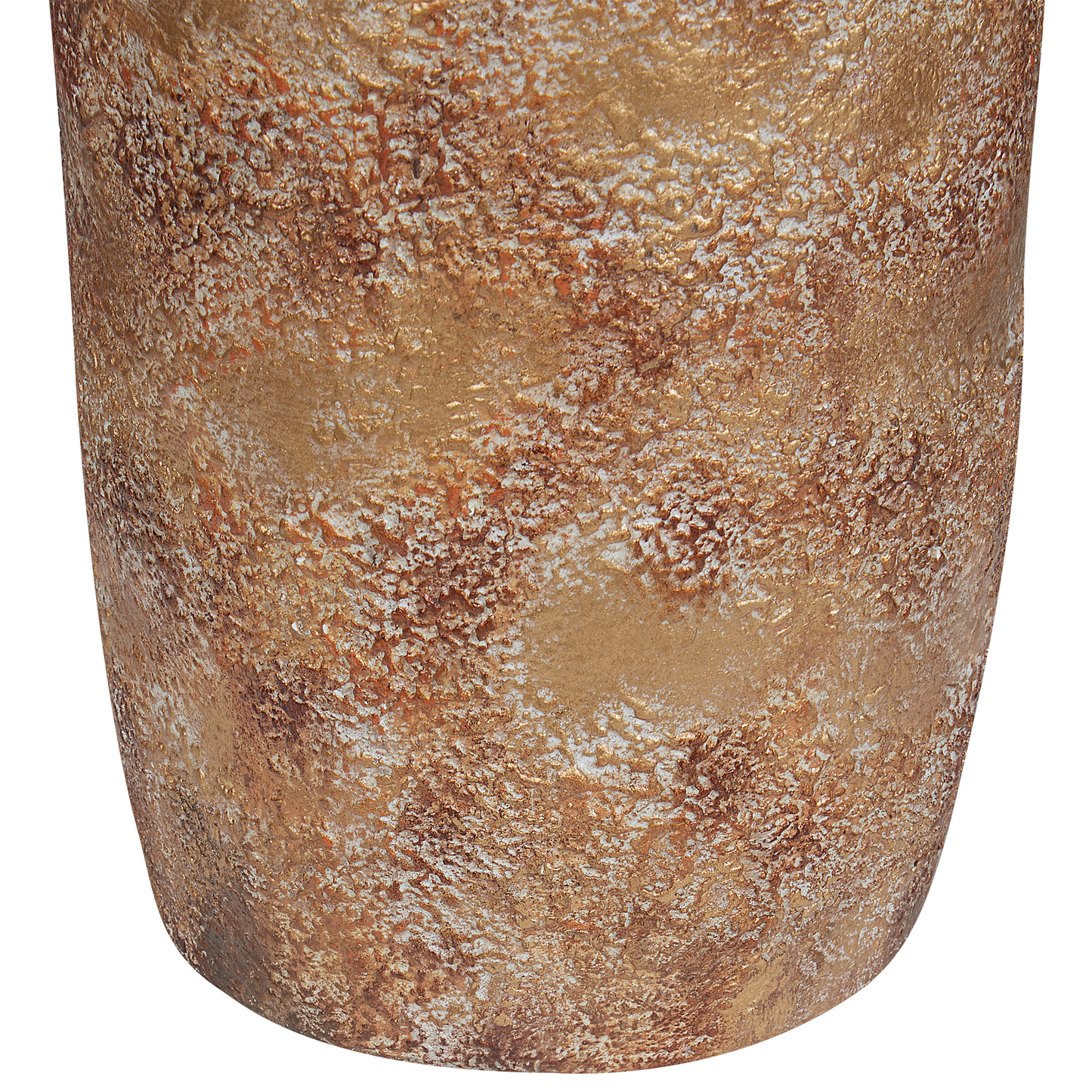 Dekovase Zylinder ITANOS handgefertigt Terrakotta 53 cm Hellbraun