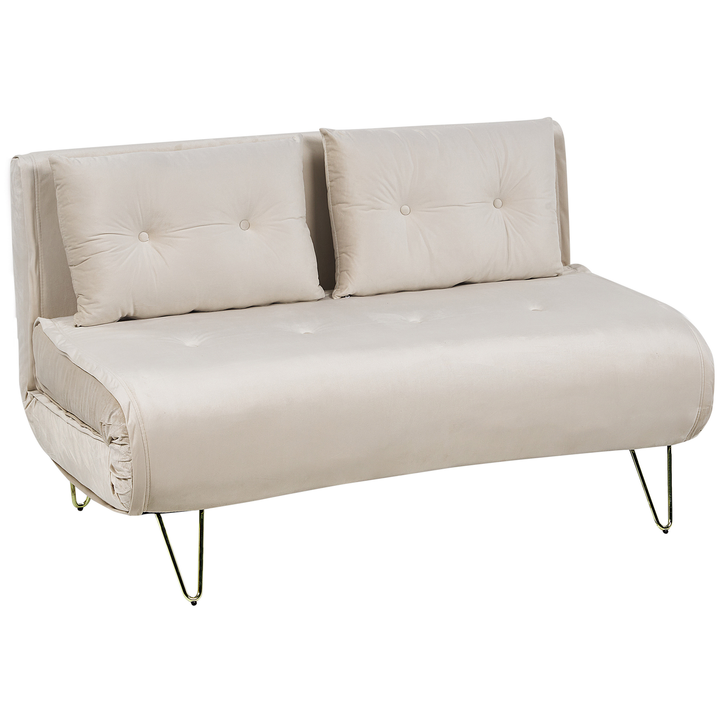 Sofa Set Samtstoff hellbeige 3-Sitzer VESTFOLD
