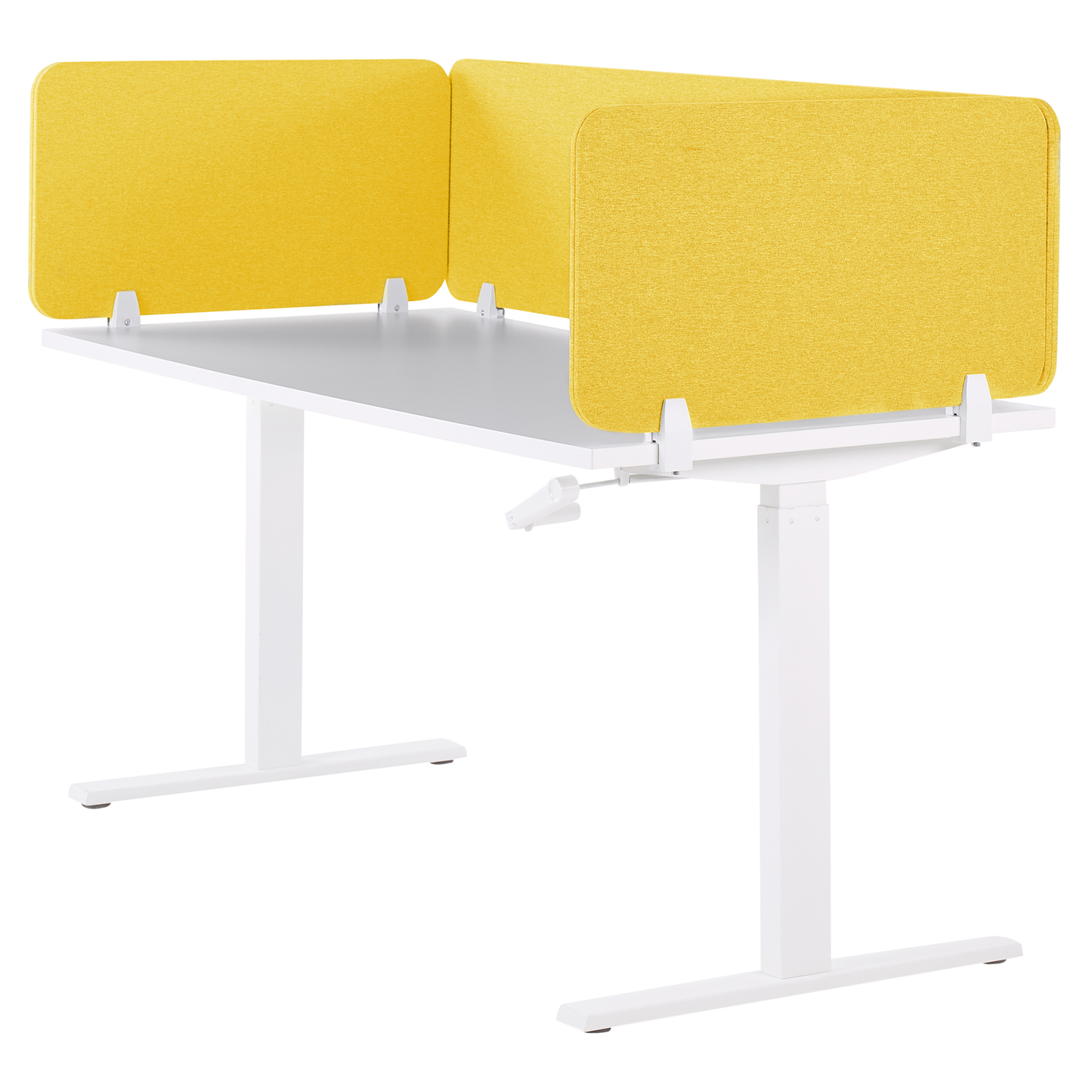 Schreibtischtrennwand senfgelb 80 x 40 cm WALLY