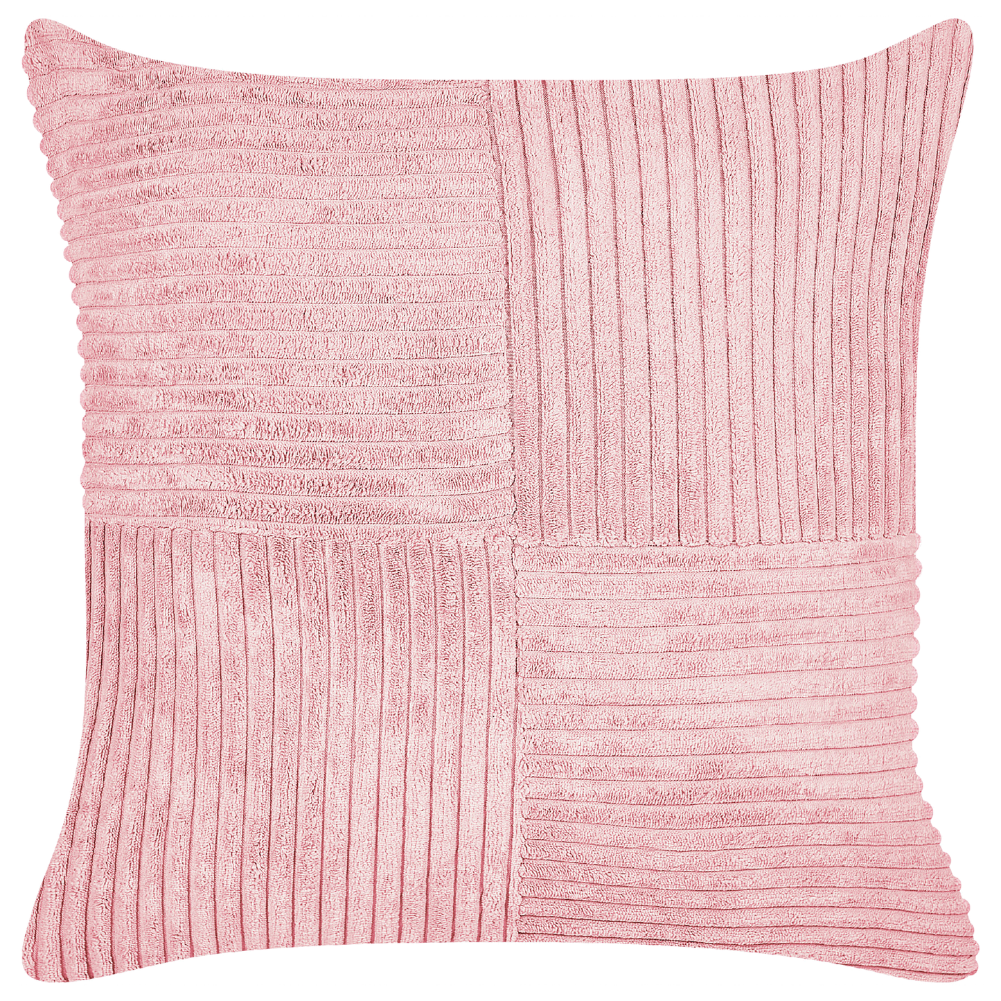 Dekokissen 2er Set MILLET Cord 43 x 43 cm Rosa Geometrisches Muster