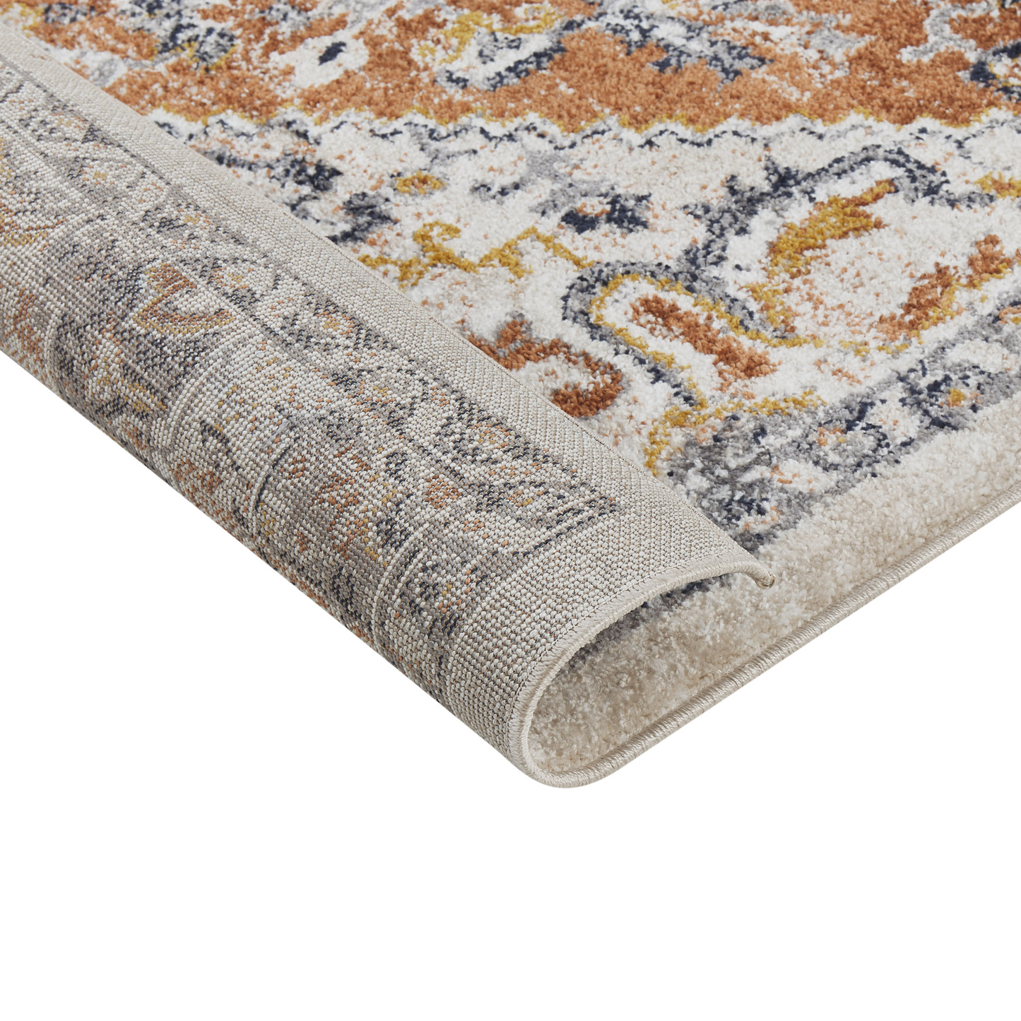 Teppich mehrfarbig 160 x 230 cm orientalisches Muster Kurzflor METSAMOR