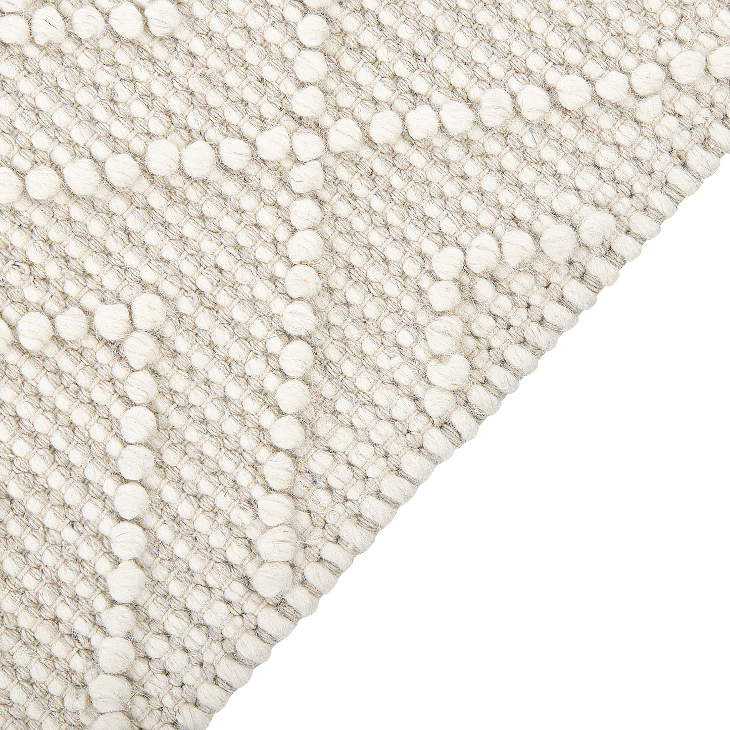 Teppich Wolle beige 160 x 230 cm geometrisches Muster DARENDE