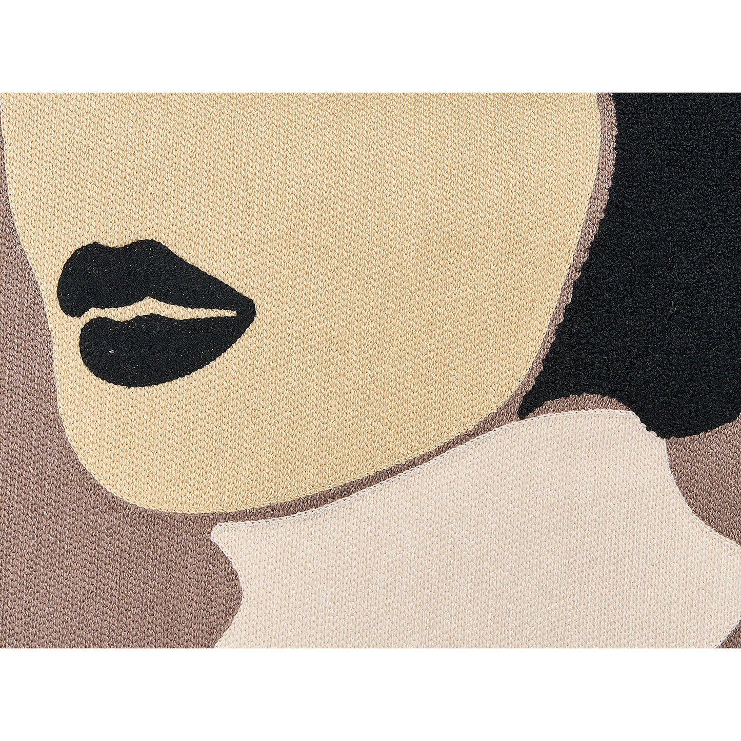 Dekokissen 2er Set SILPHIUM Baumwolle 45 x 45 cm Braun Abstraktes Muster