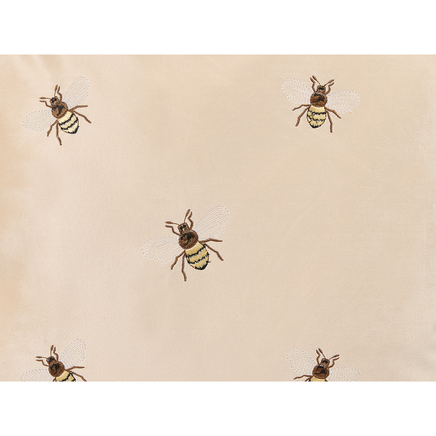 Dekokissen 2er Set TALINUM Samtstoff 45 x 45 cm Beige Tiermuster