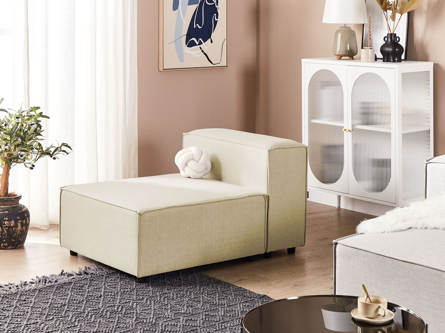 Mittelstück Leinen beige APRICA