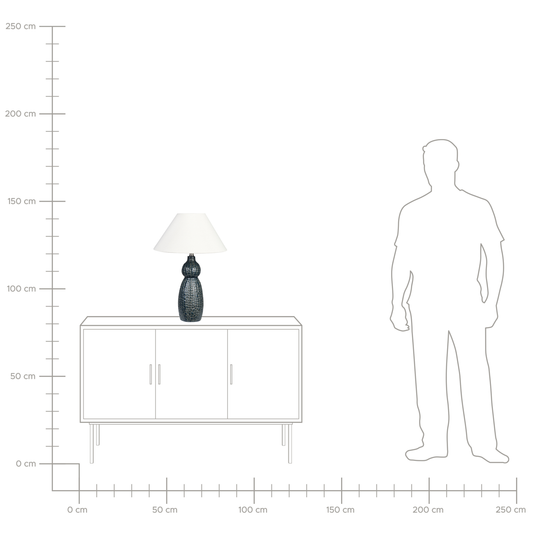 Tischleuchte MATINA Keramik Weiss