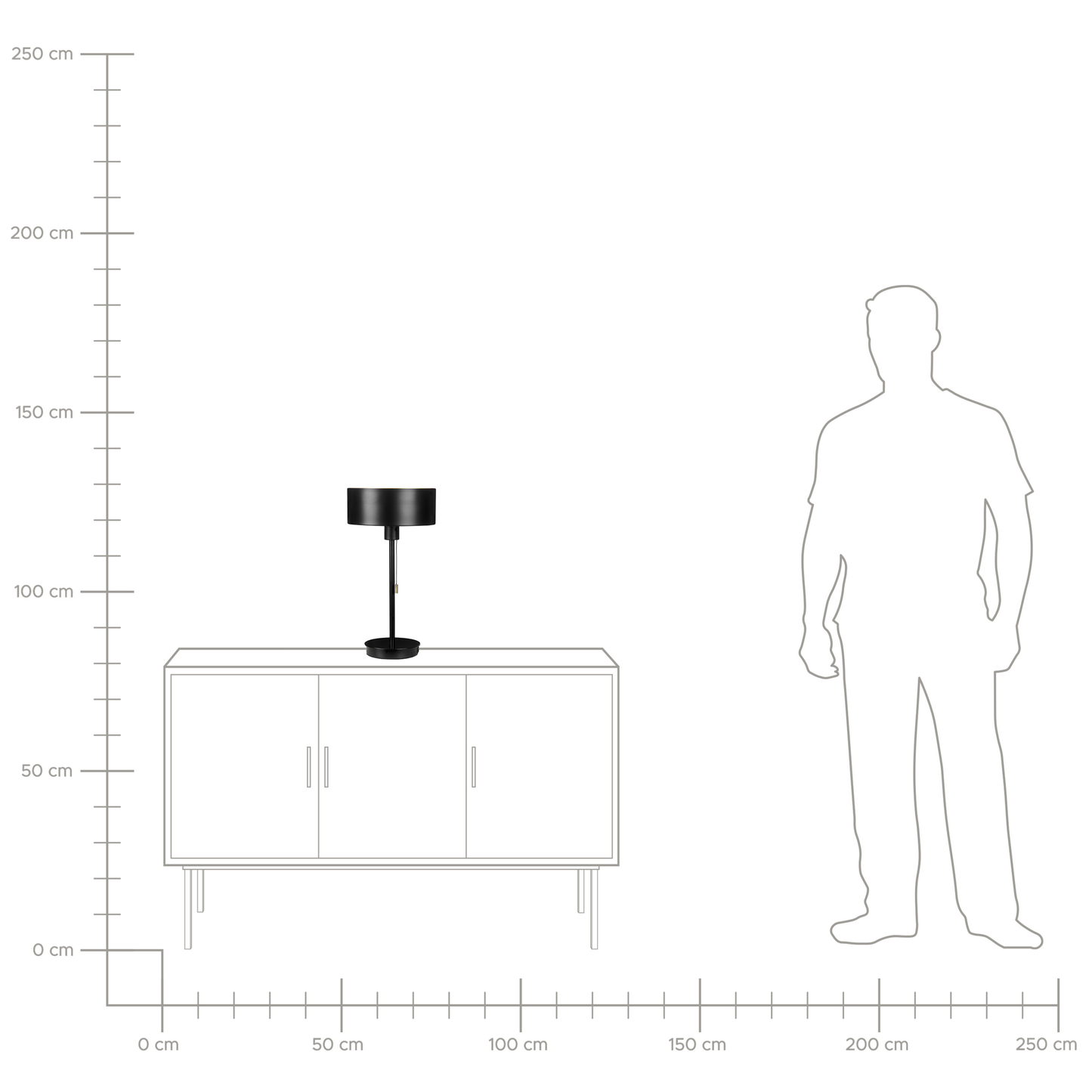 Tischleuchte ARIPO mit USB-Anschluss Metall Schwarz