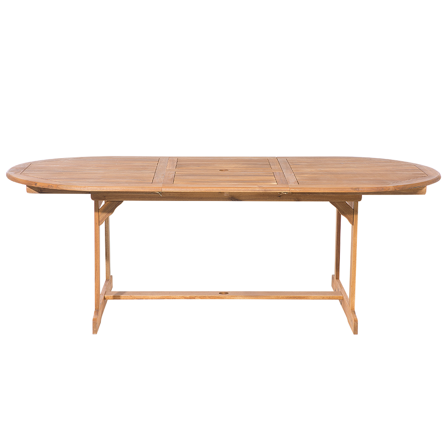 Gartenmöbel Set 6-Sitzer MAUI mit Schirm (12 Optionen) Akazienholz Hellbraun