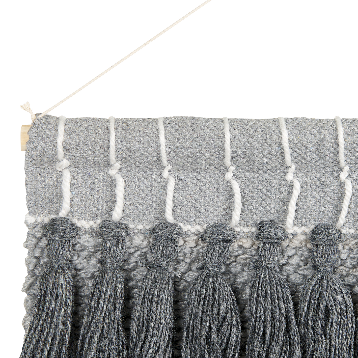 Wandbehang JIWA Baumwolle 106 cm Grau