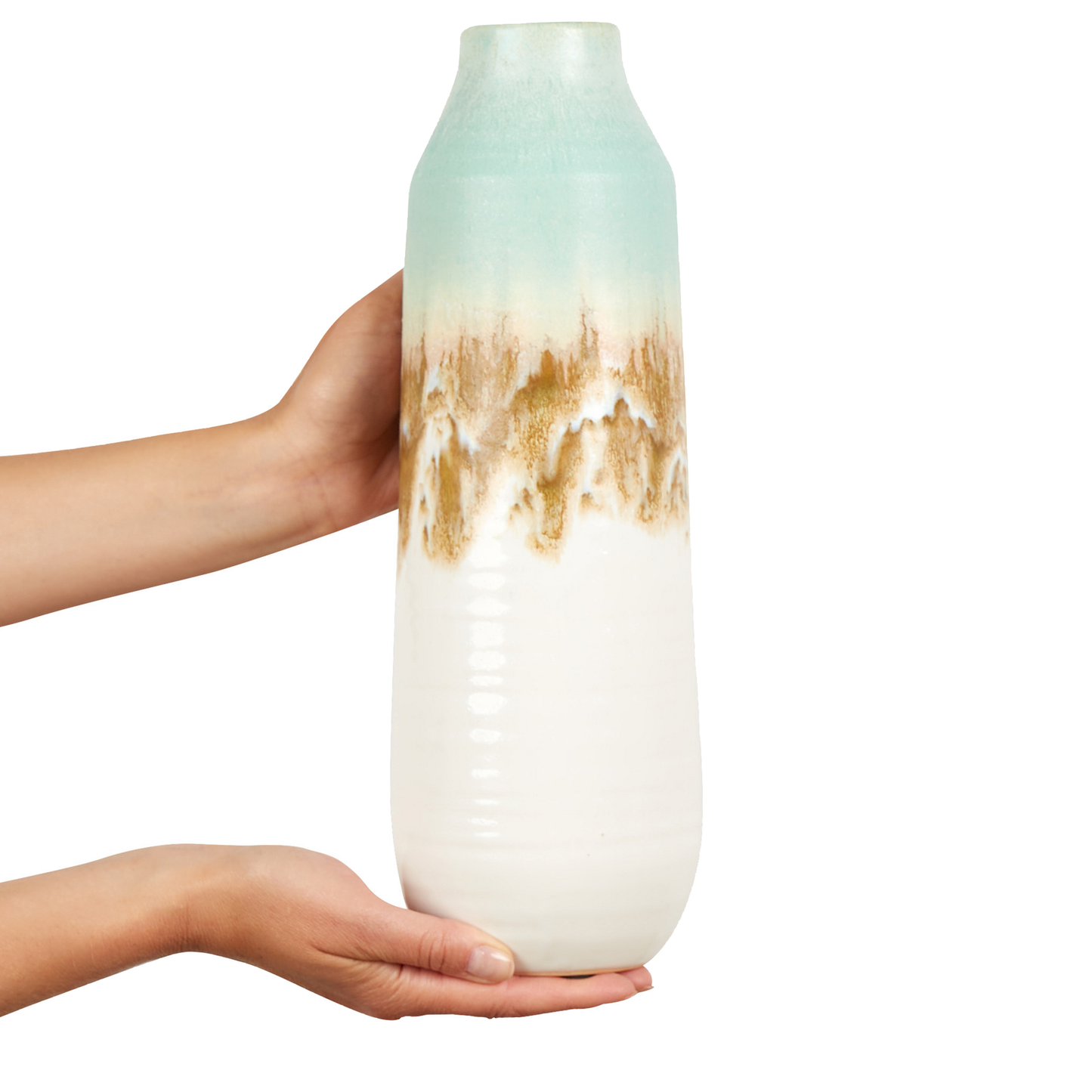 Blumenvase BYBLOS Steinzeug 35 cm Bunt