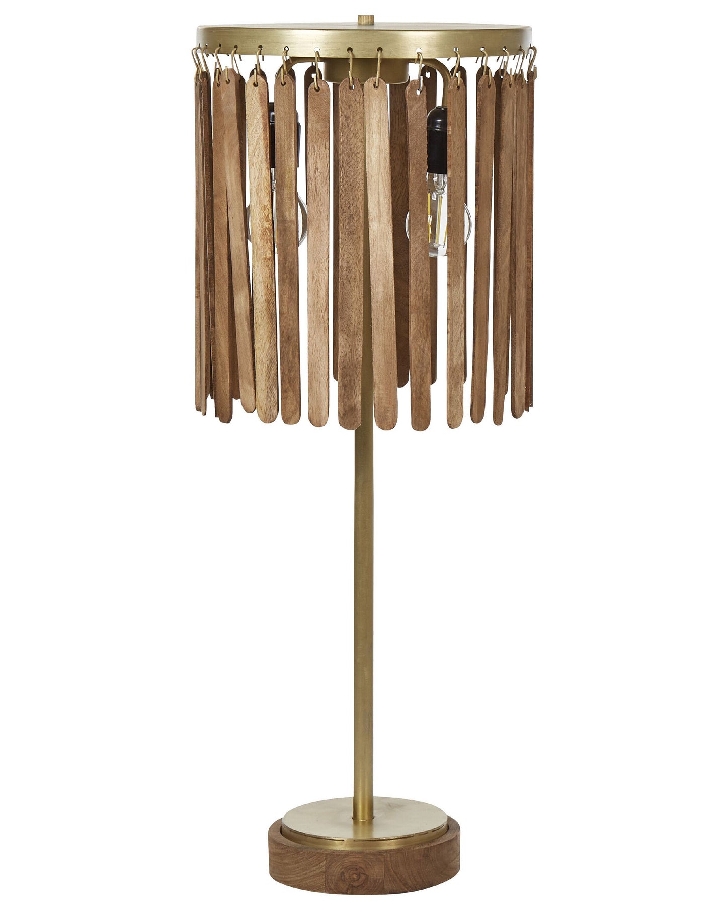 Tischleuchte KAVERI Mango Holz Braun