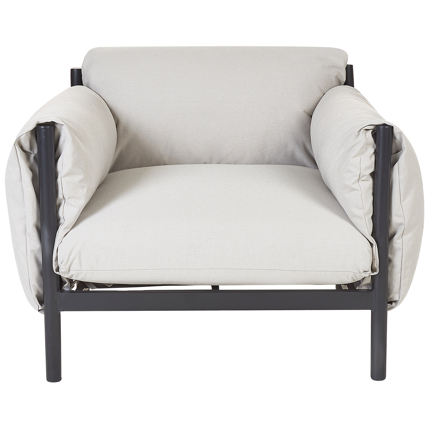 Gartensofa Set 4-Sitzer ESPERIA Metall Grau