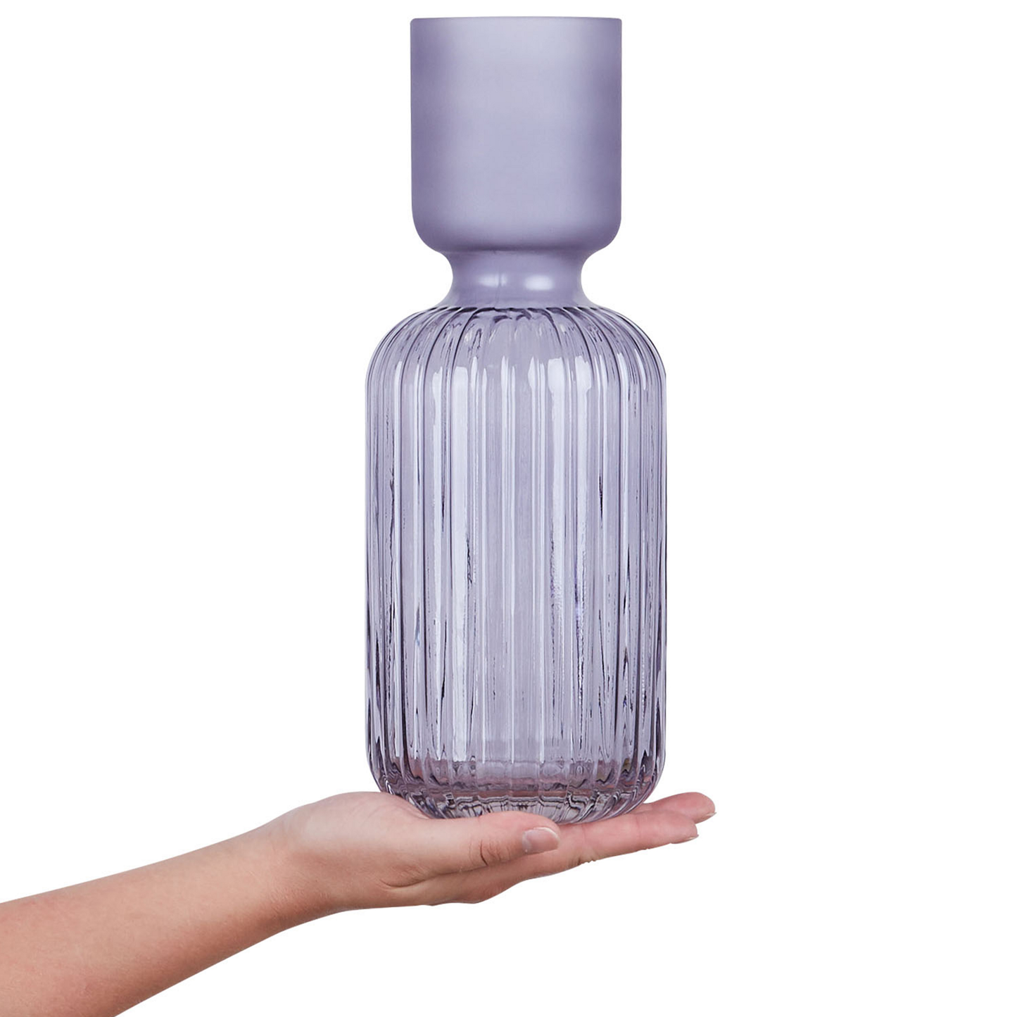 Blumenvase TRAGANA Glas 31 cm Violett