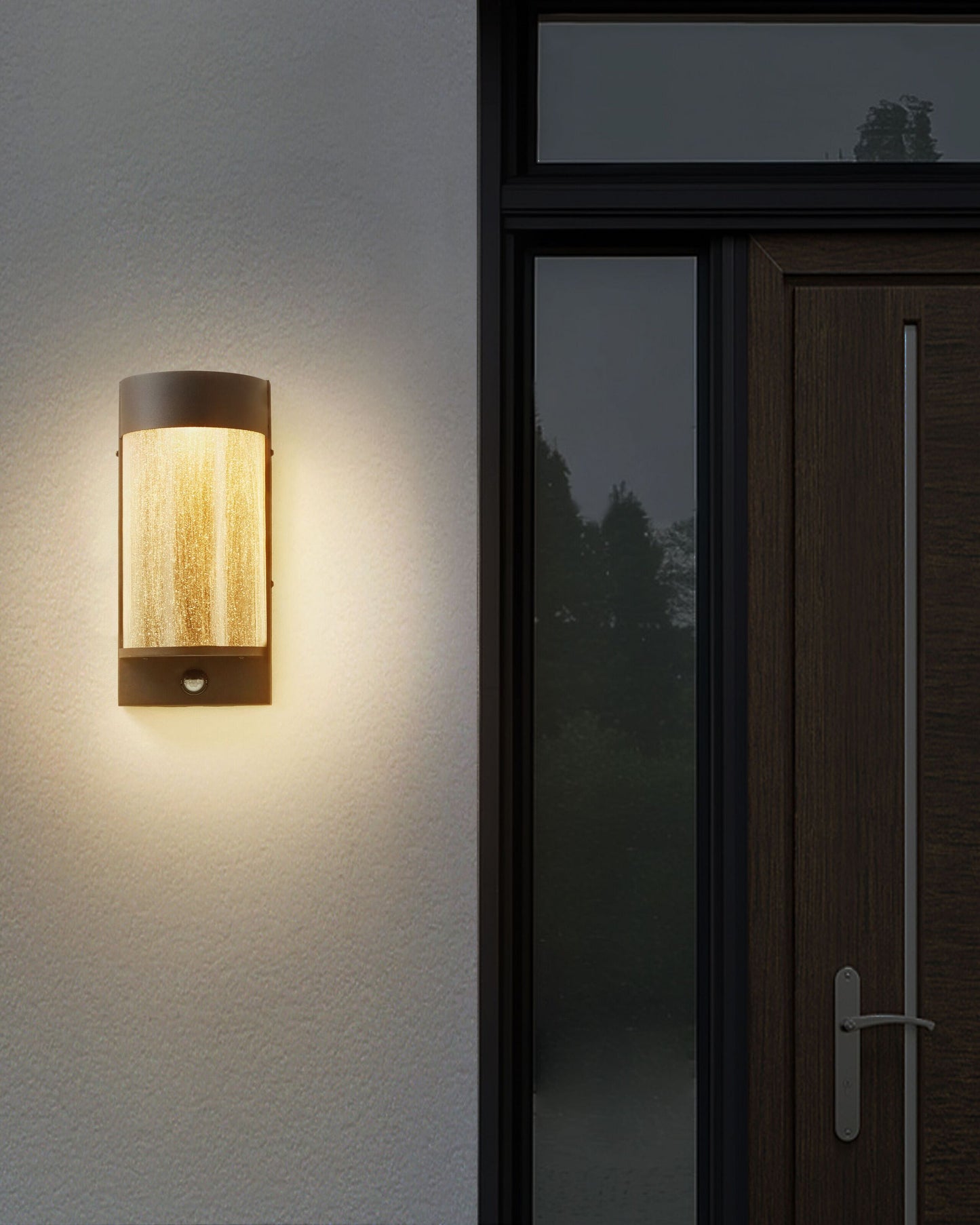 LED Aussenwandleuchte PHEPPIE mit Bewegungsmelder Schwarz