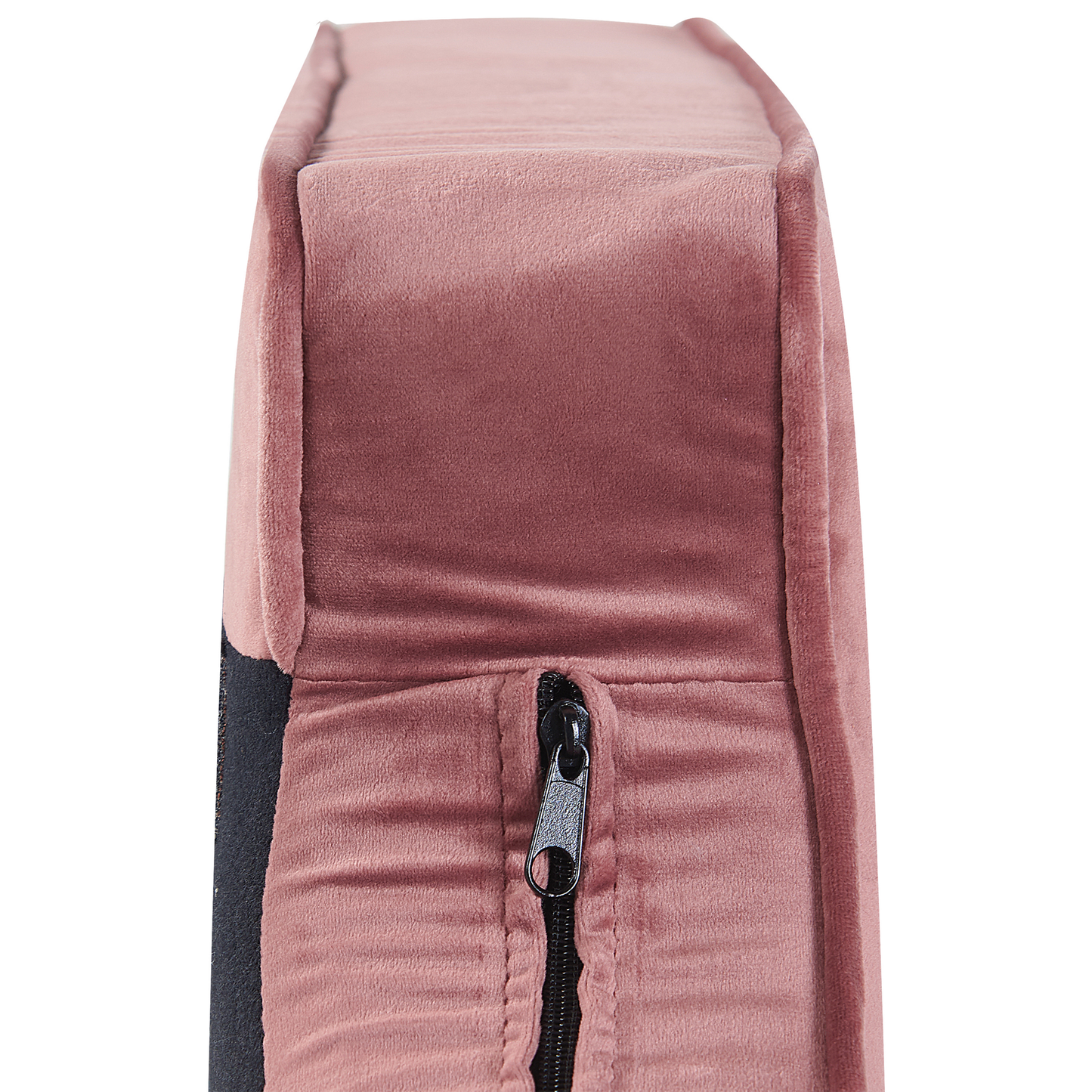 Chaiselongue Samtstoff rosa rechtsseitig ALLIER