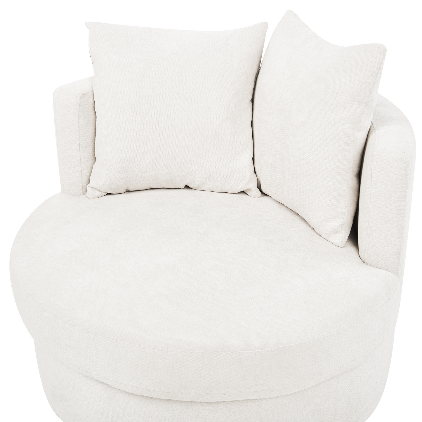 Drehsessel DALBY Stoff Hellbeige