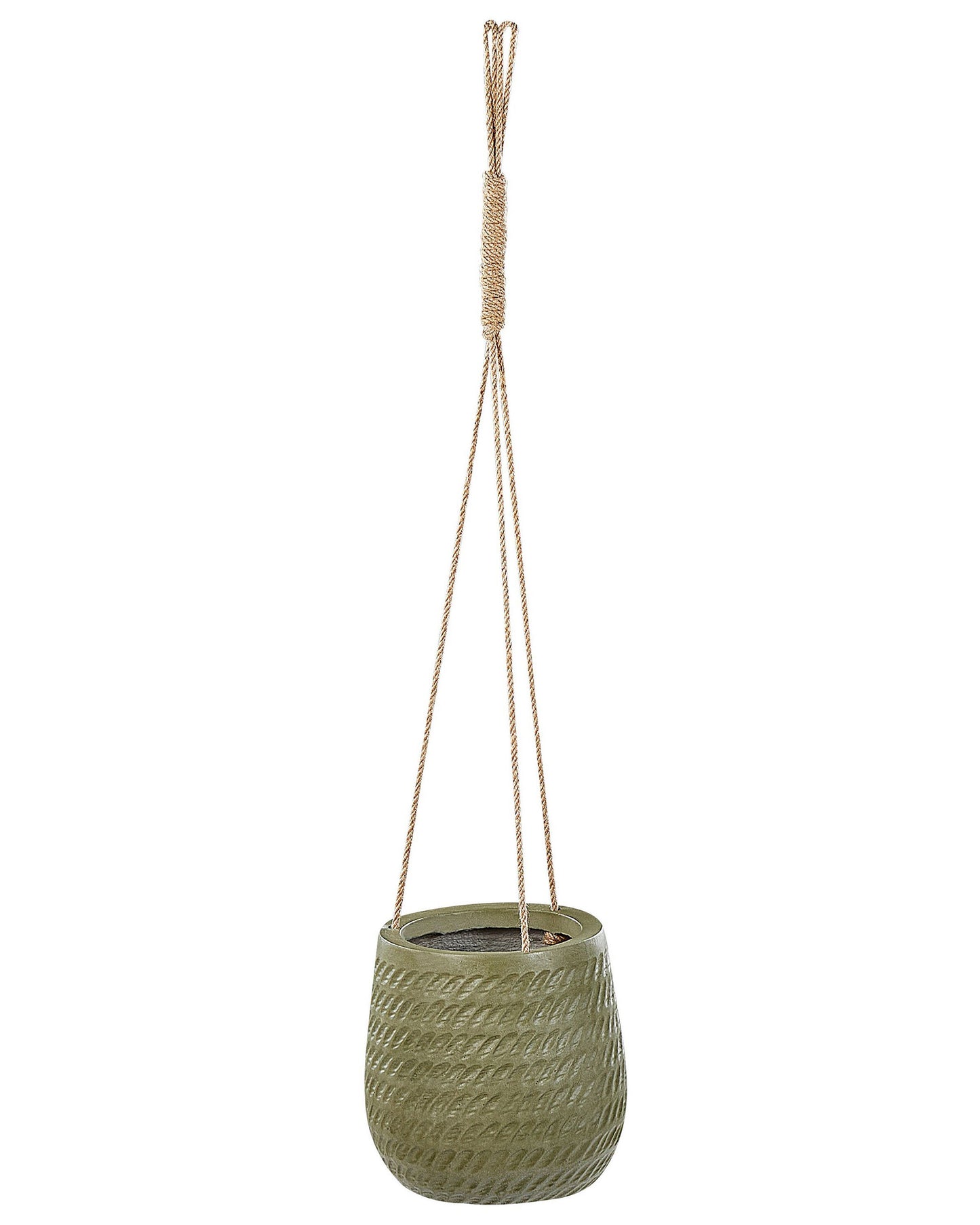 Blumenkübel LIVADIA Stein 20 cm Olivgrün