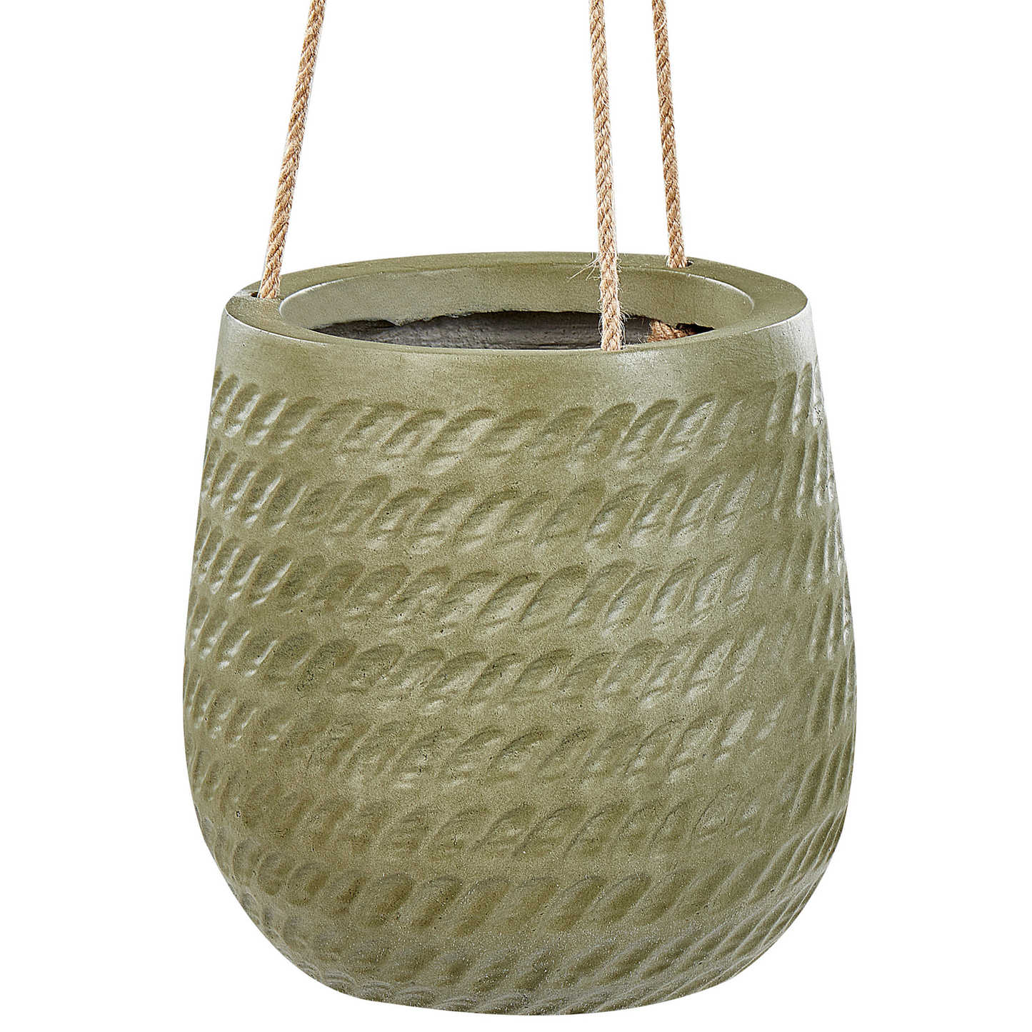 Blumenkübel LIVADIA Stein 20 cm Olivgrün