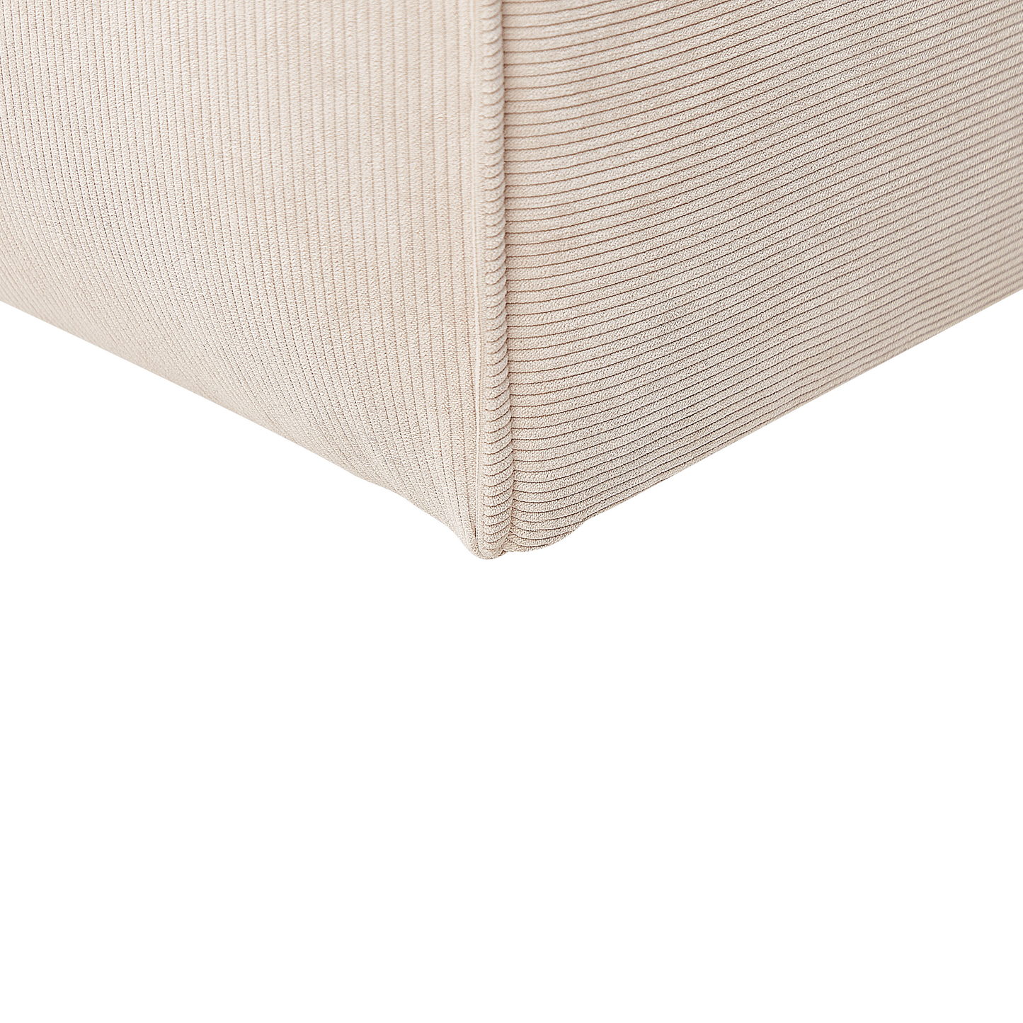 3-Sitzer Ecksofa Cord beige linksseitig DOLVA