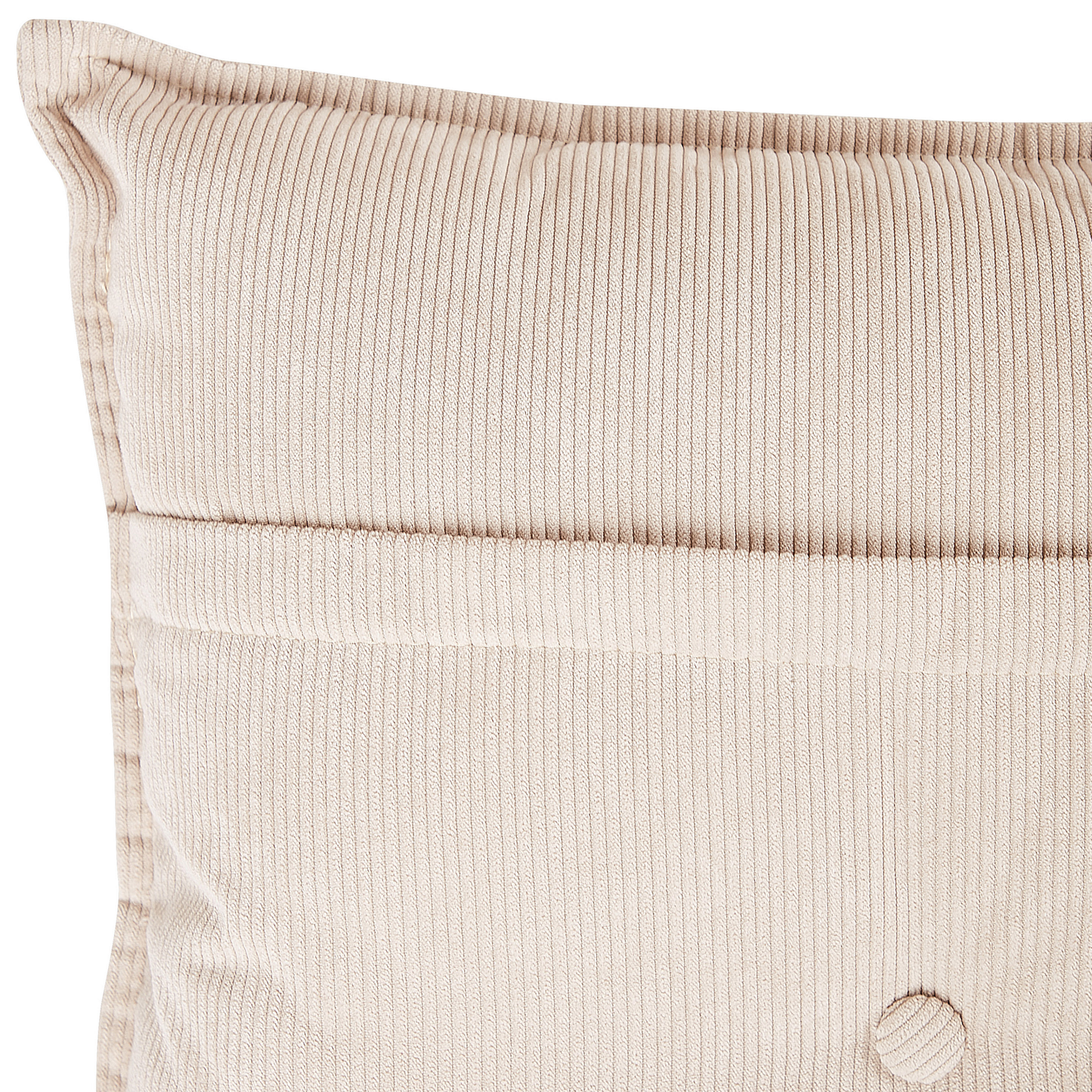3-Sitzer Ecksofa Cord beige linksseitig DOLVA