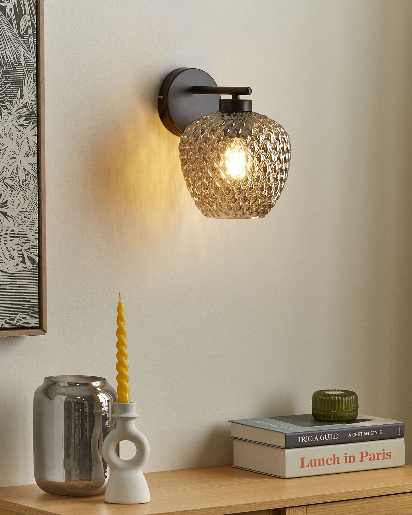Wandlampe SHERRY Metall Grau