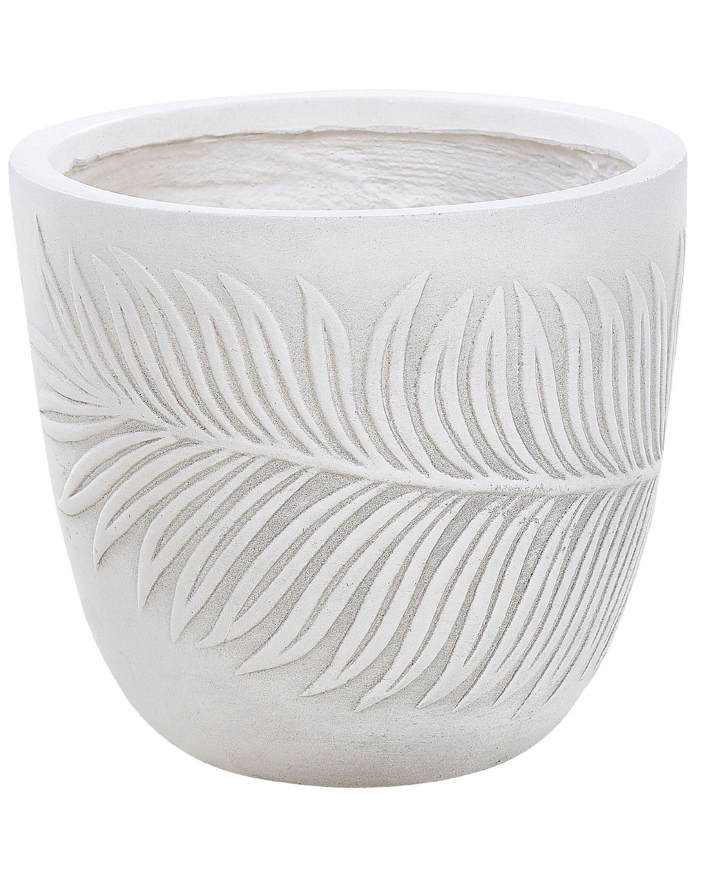 Blumenkübel FTERO Keramik 28 cm Cremeweiss