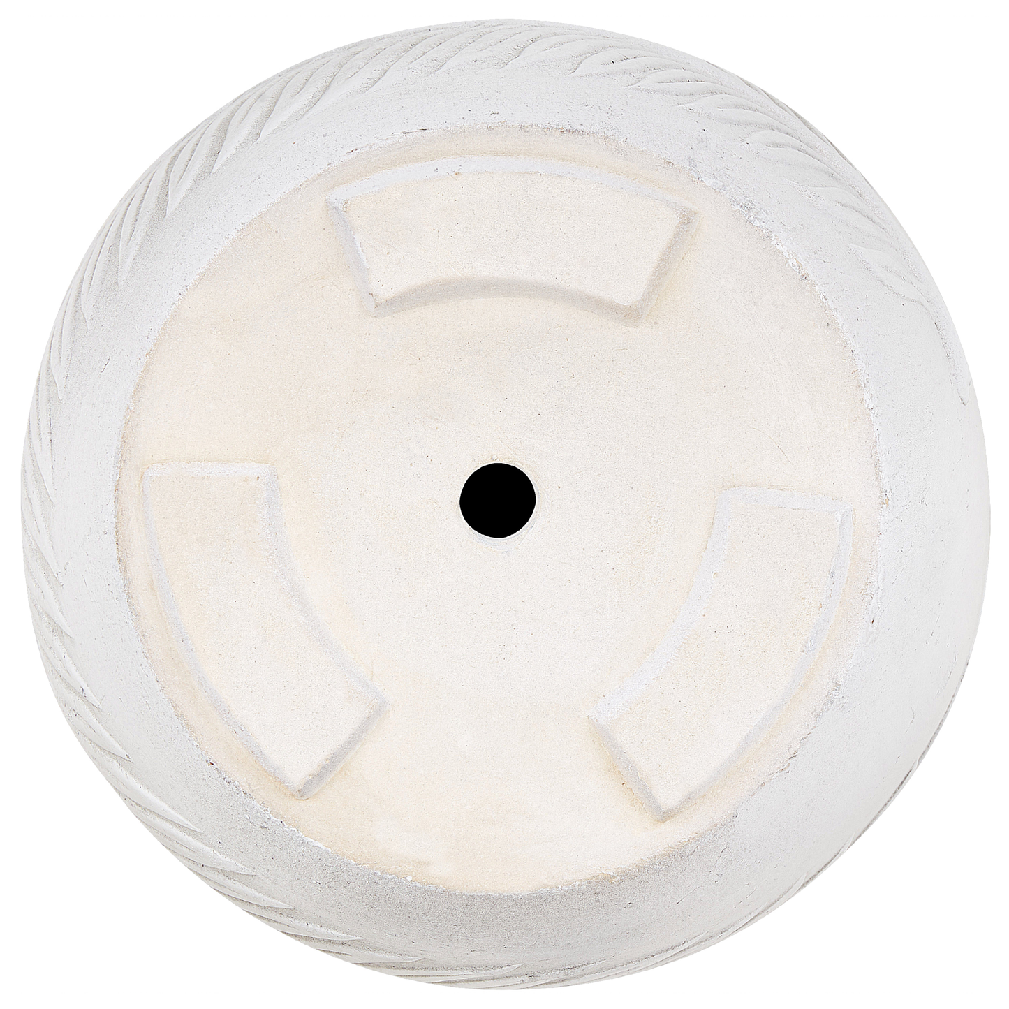 Blumenkübel FTERO Keramik 28 cm Cremeweiss