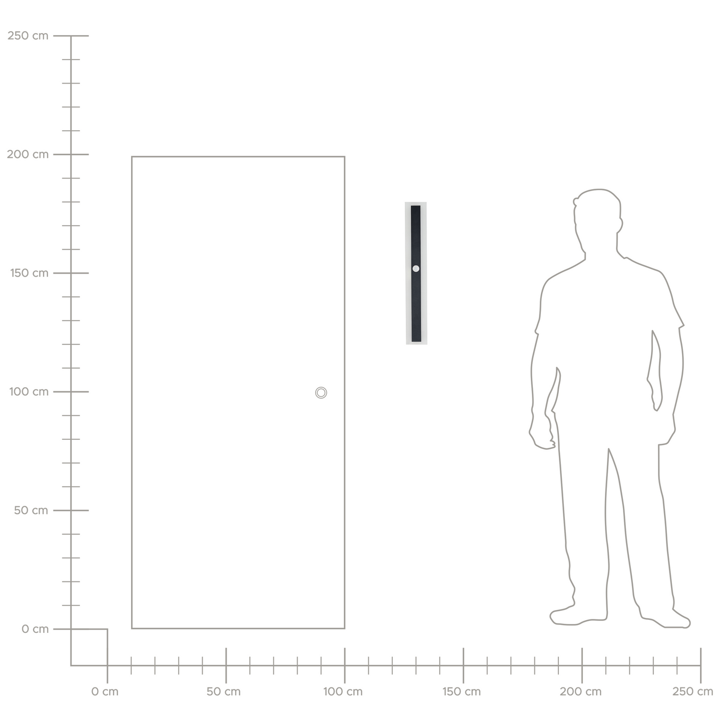 LED Aussenwandleuchte SAVANE mit Bewegungsmelder Schwarz