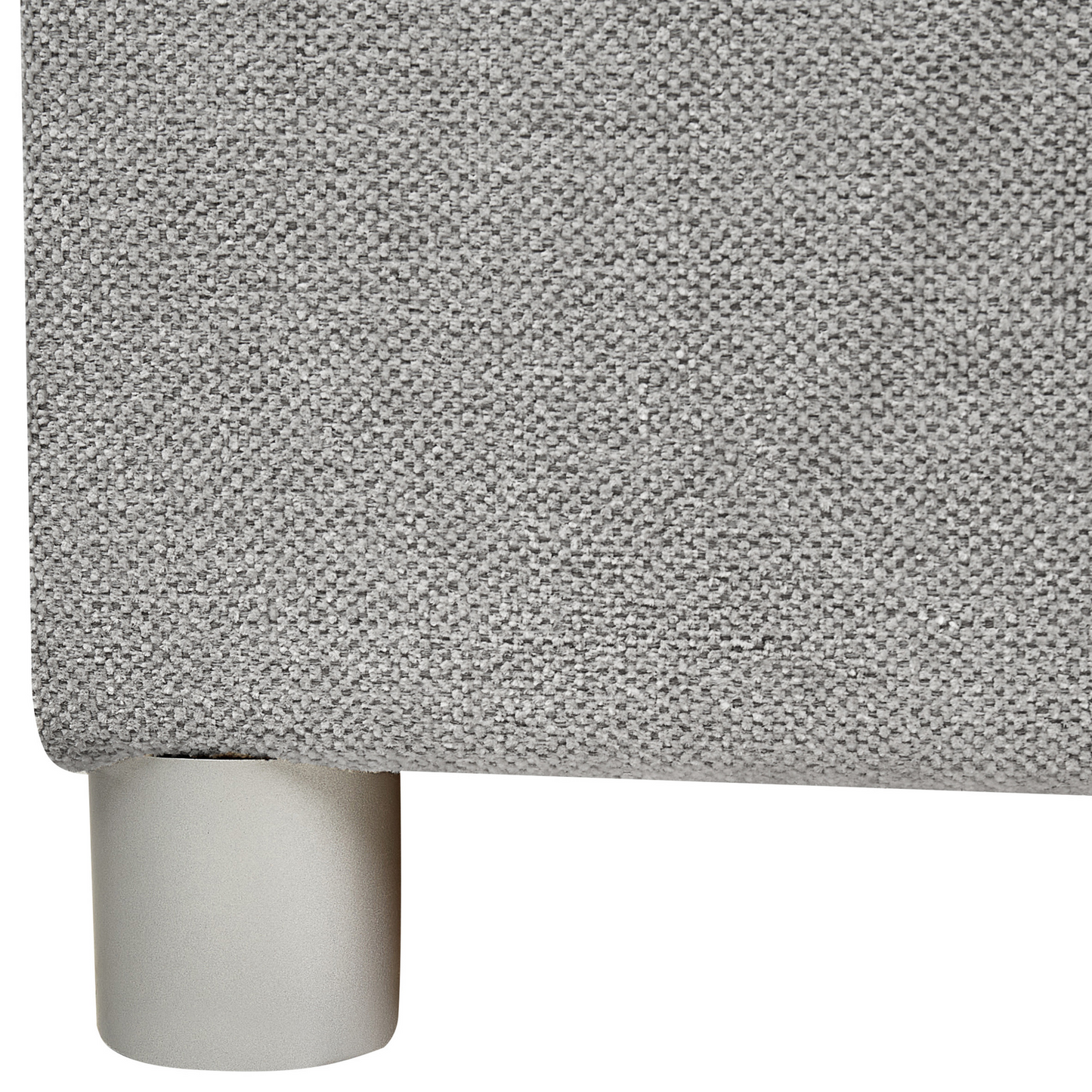 Boxspringbett mit Stauraum Stoff MINISTER 160 x 200 cm Hellgrau