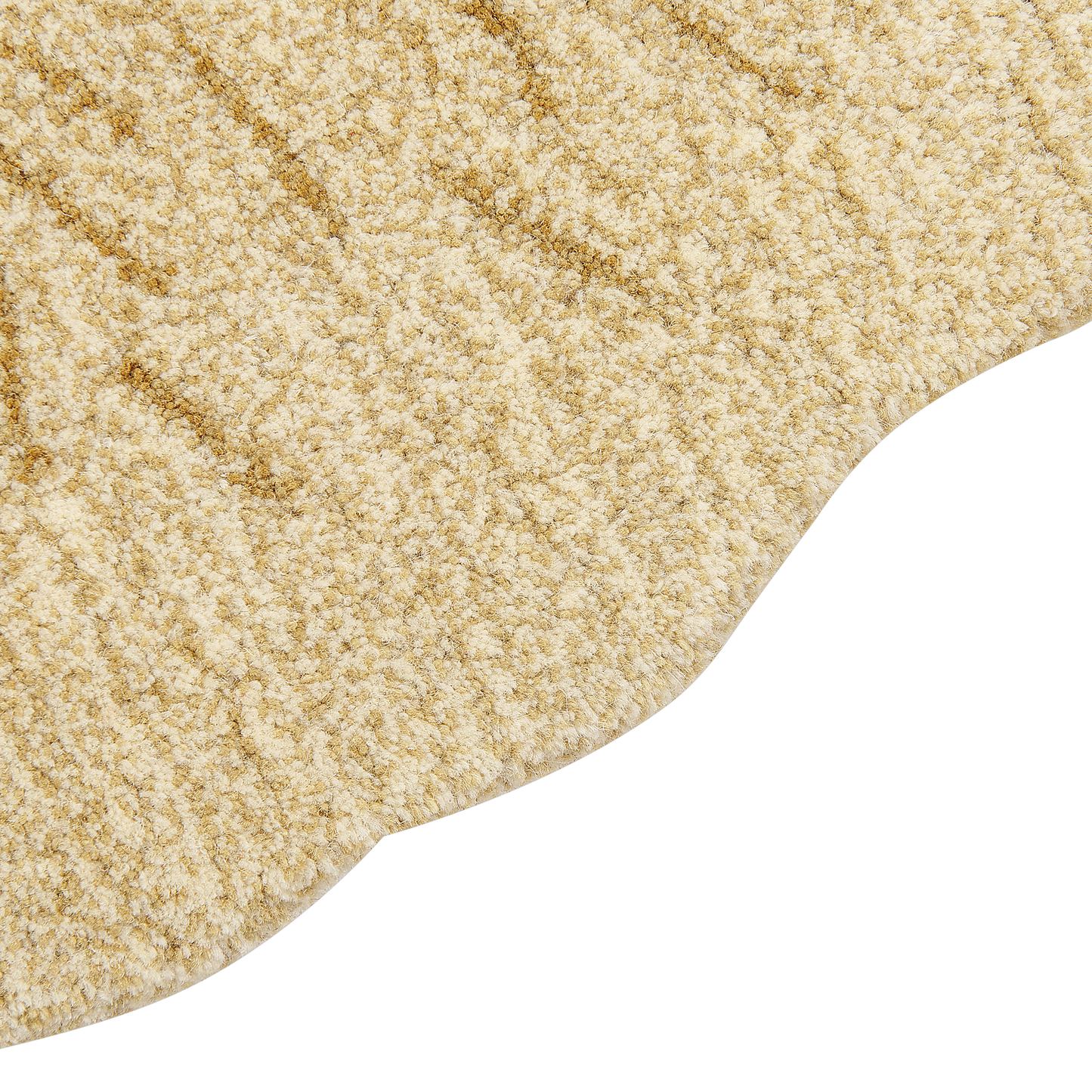 Kinderteppich Wolle beige 100 x 160 cm Wolfmotiv BALTO