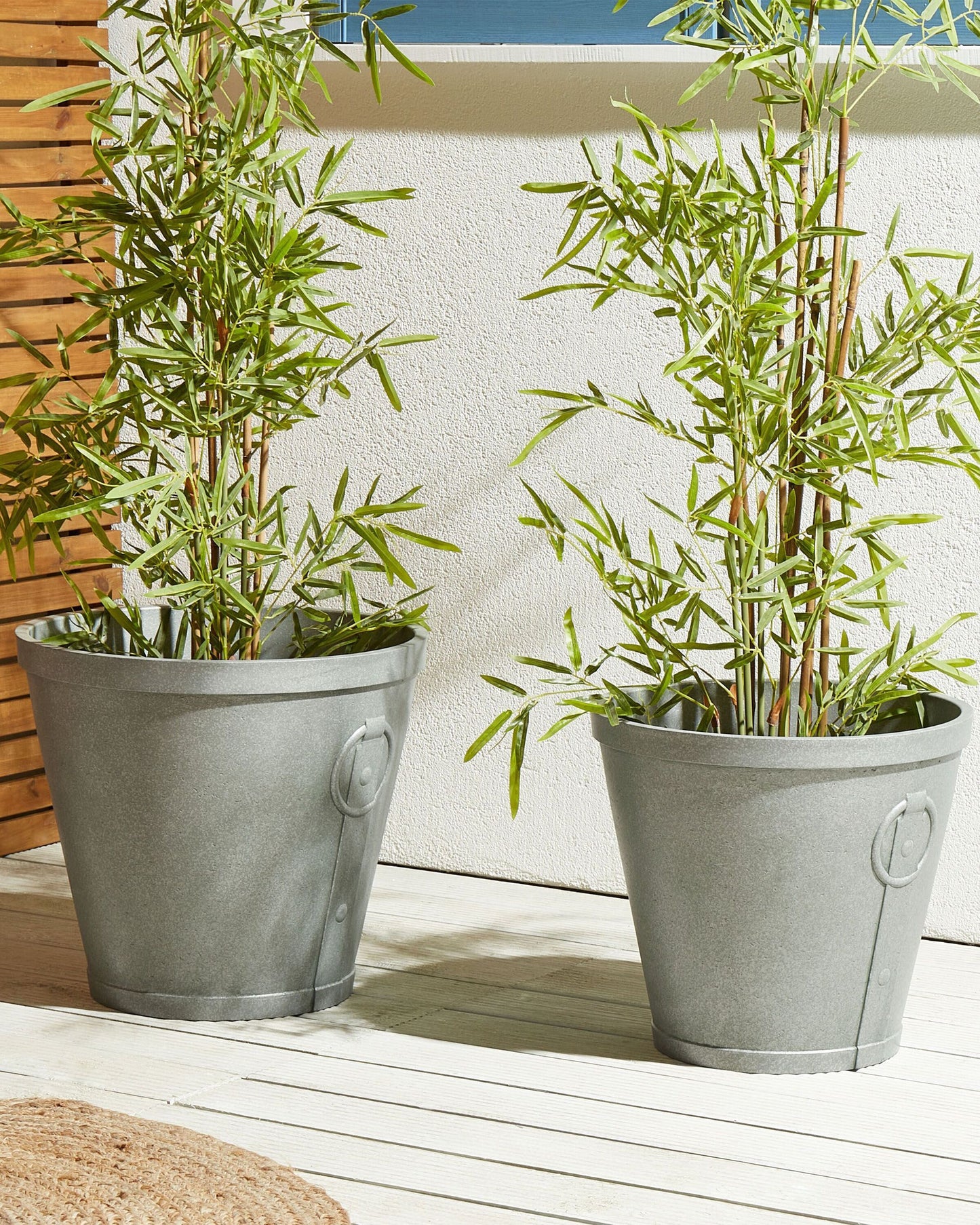 Blumenkübel VARI Stein 45 cm Grau