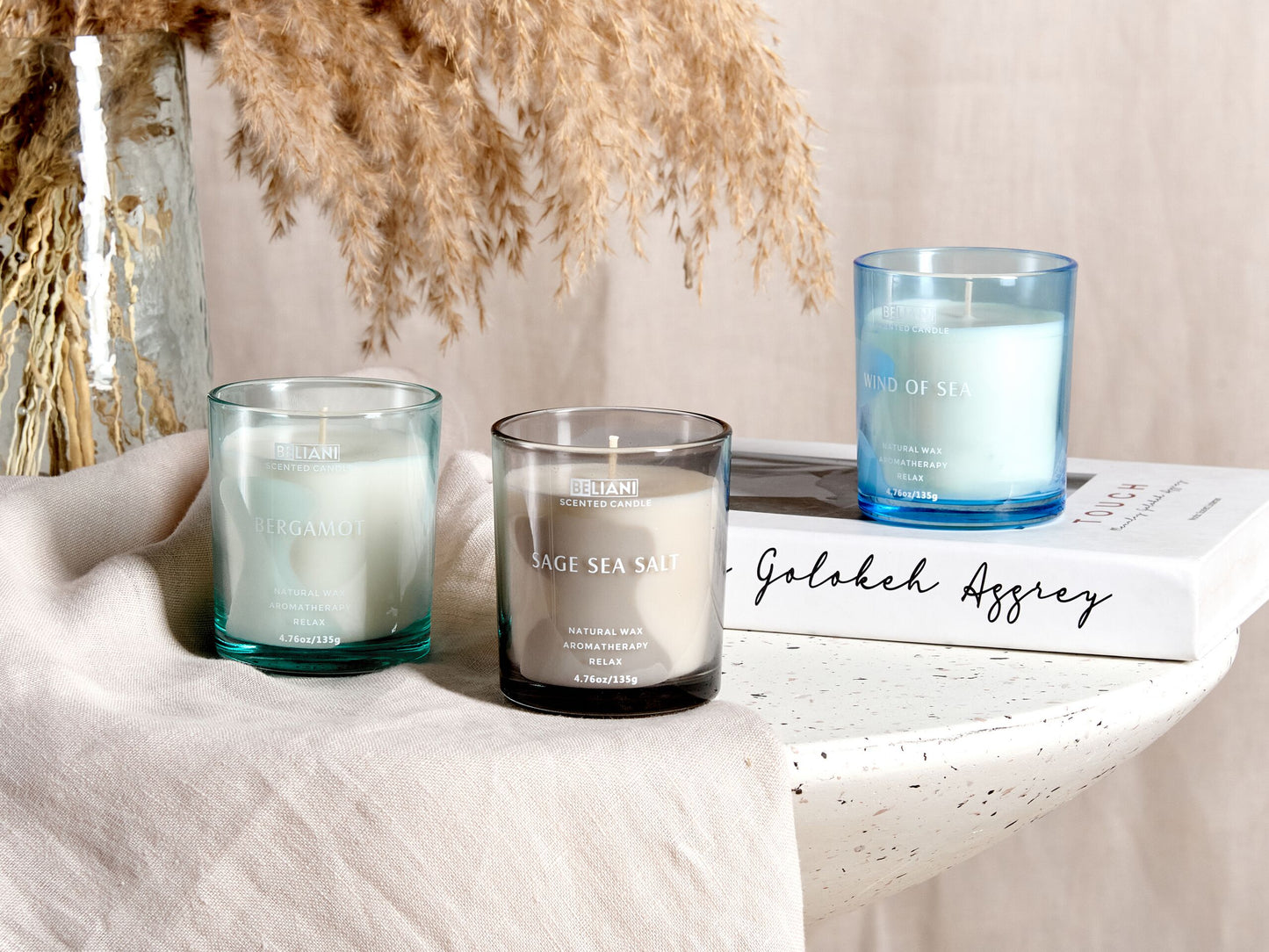 Duftkerzen 3er Set SHEER JOY Sojawachs Frische Note