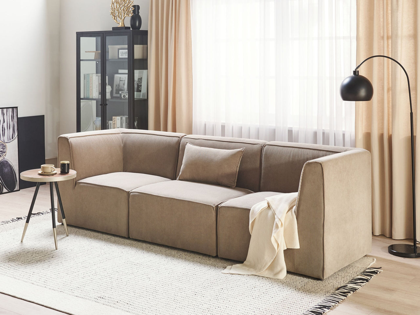 3-Sitzer Sofa Cord taupe LEMVIG