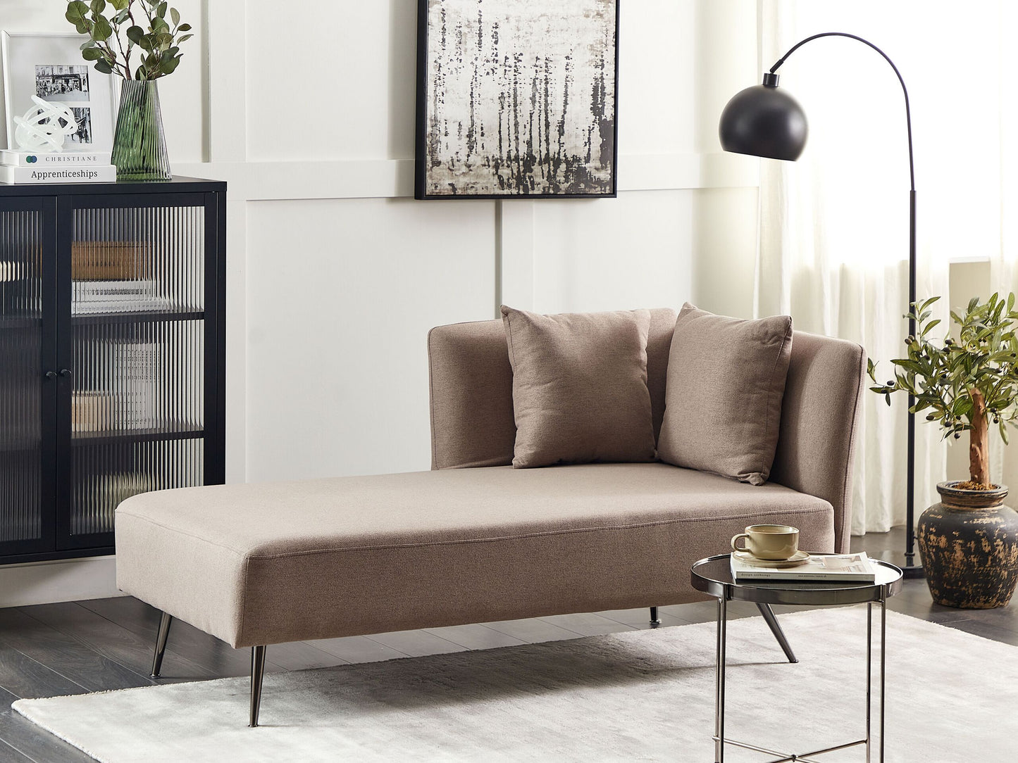 Chaiselongue hellbraun rechtsseitig RIOM