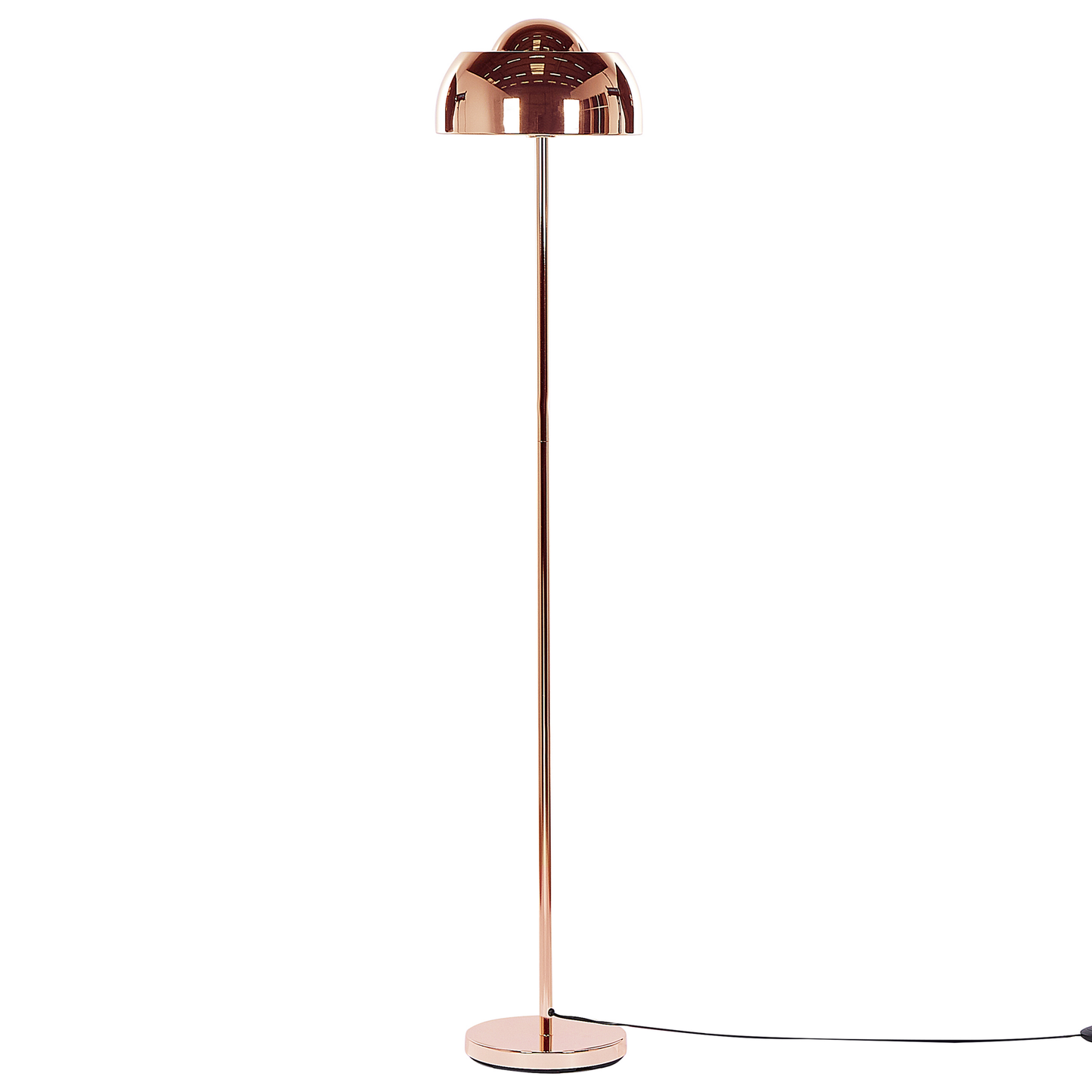 Stehlampe Metall kupferfarben glänzend 148 cm rund SENETTE