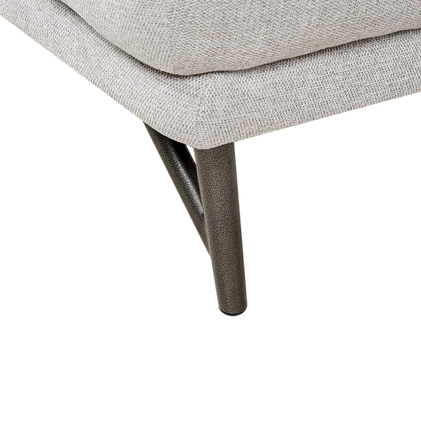 3-Sitzer Ecksofa Leinen hellgrau linksseitig ELGA