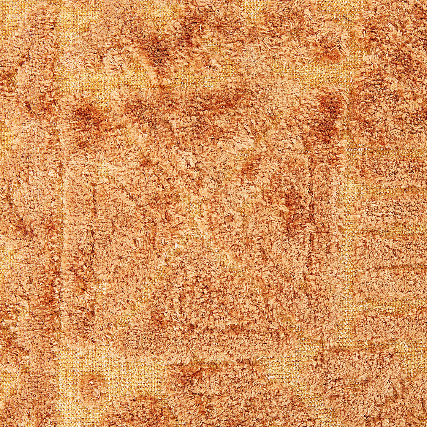 Pouf Viskose goldbraun 50 x 50 x 50 cm SANAWAN