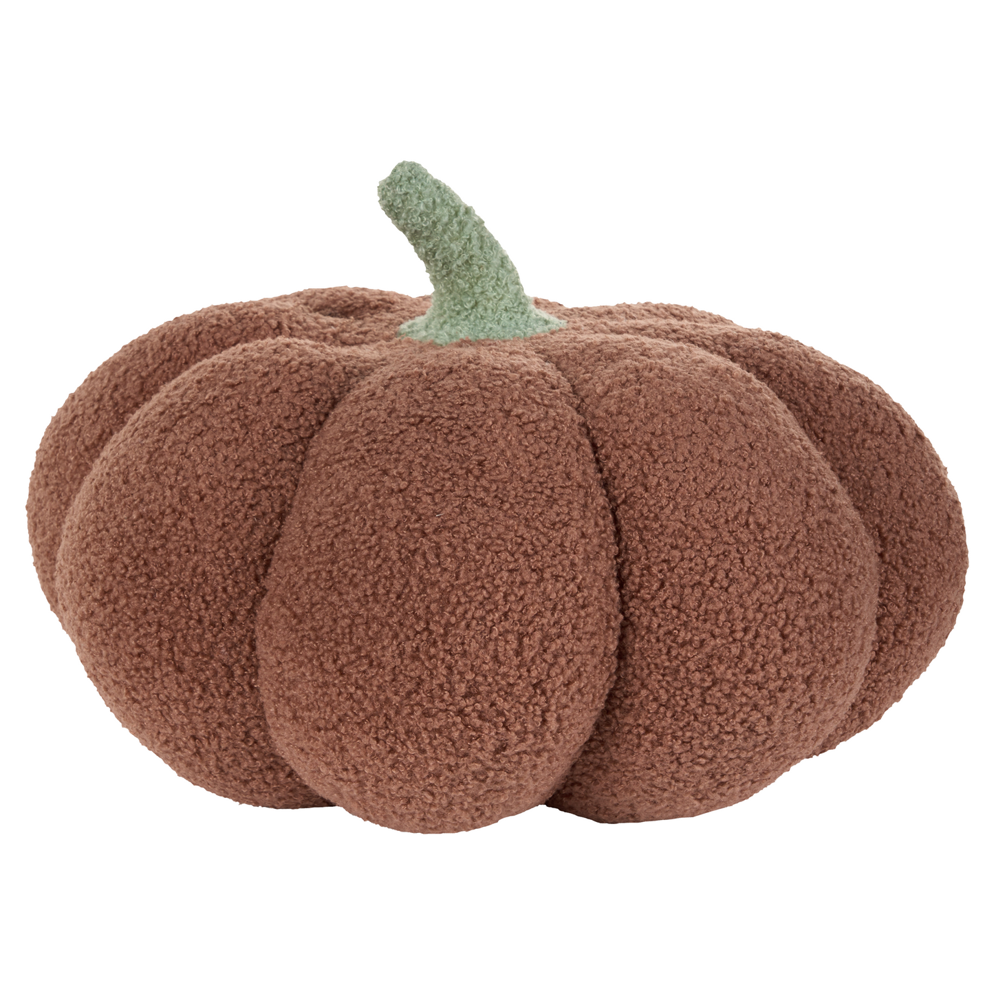 Bouclé Kissen in Kürbisform ⌀ 35 cm Braun MUNCHKIN