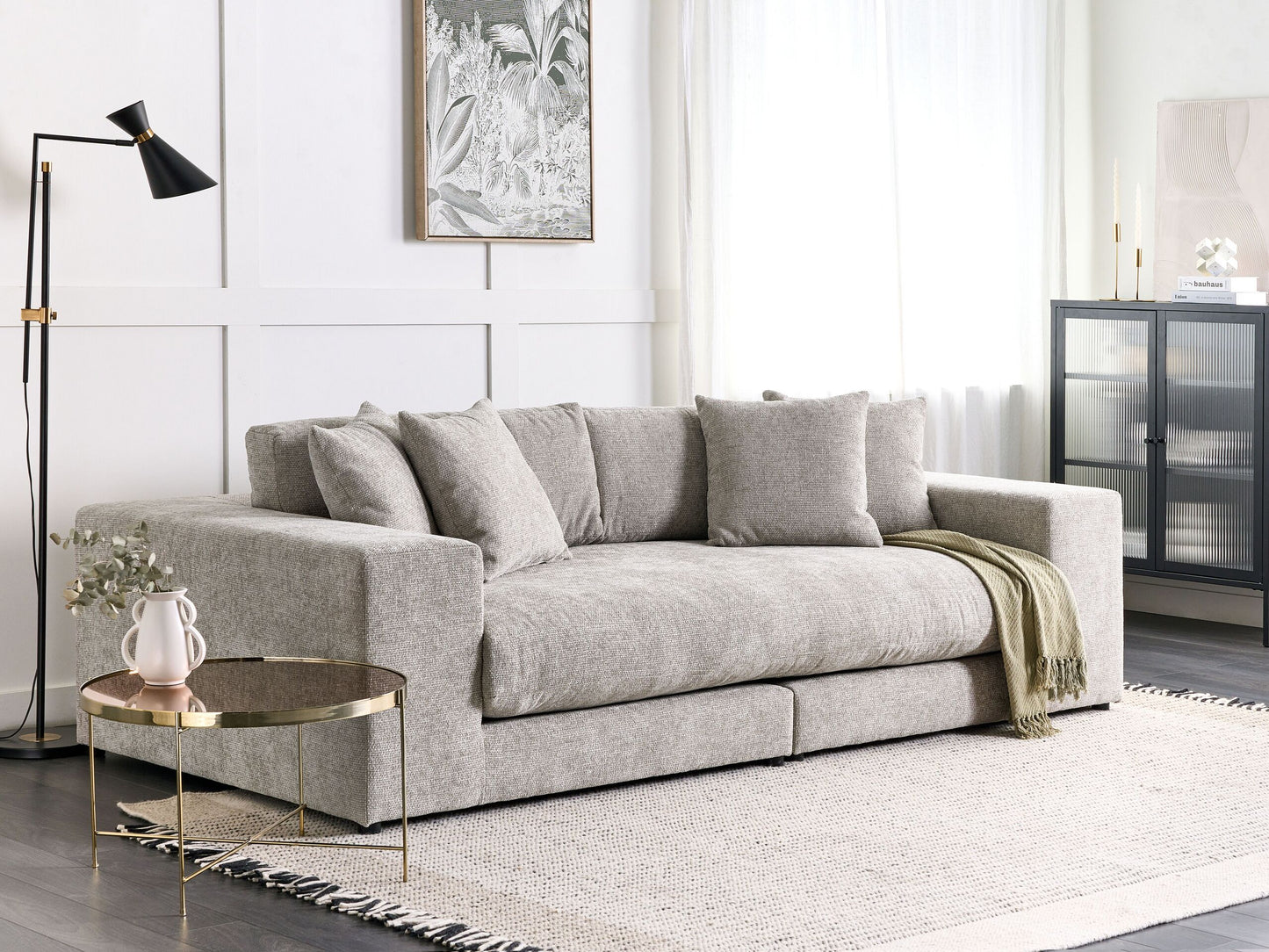3-Sitzer Sofa taupe mit Kissen GLORVIKA