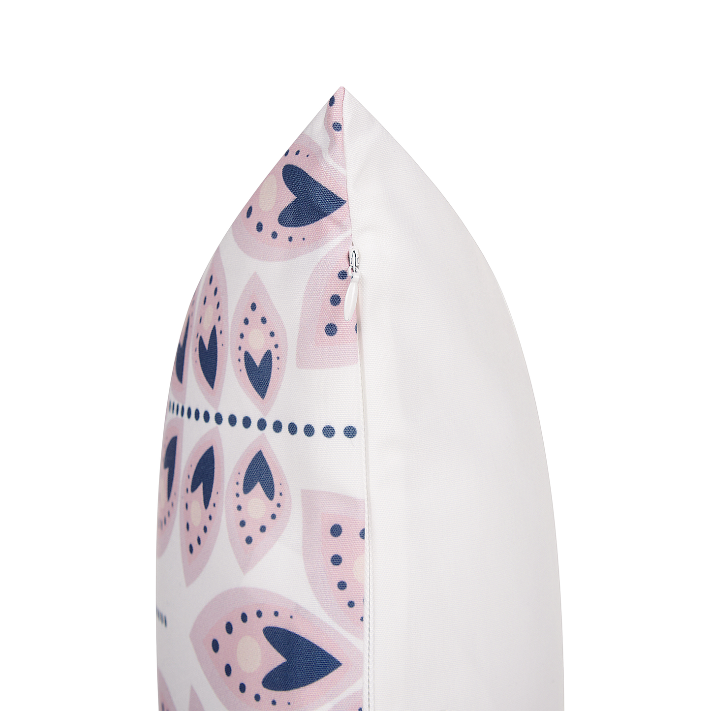 Gartenkissen 2er Set TORRETTA Pflanzenmuster 40 x 60 cm Creme