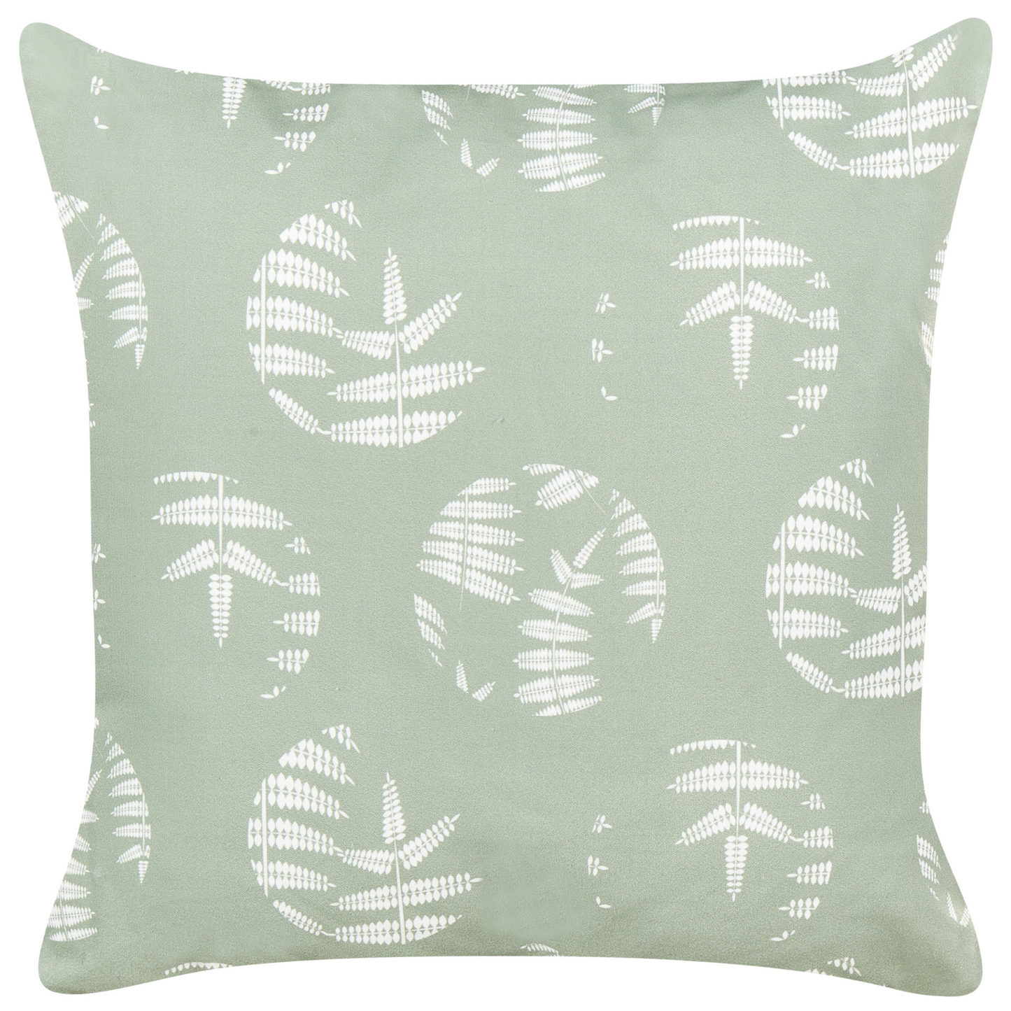 Gartenkissen 2er Set ALASSIO Pflanzenmuster 45 x 45 cm Grün