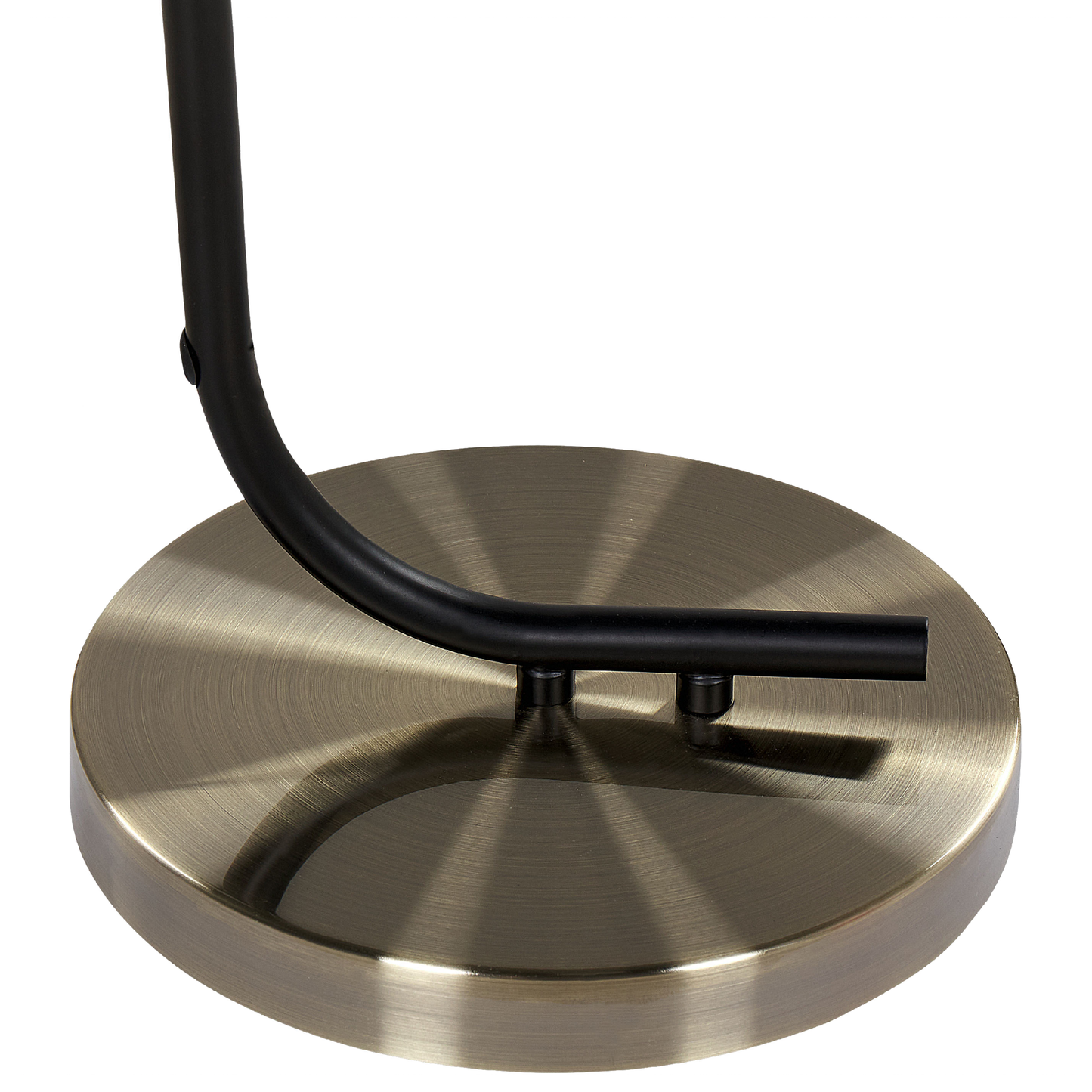 Stehlampe CAUDELO Metall Schwarz / Weiss