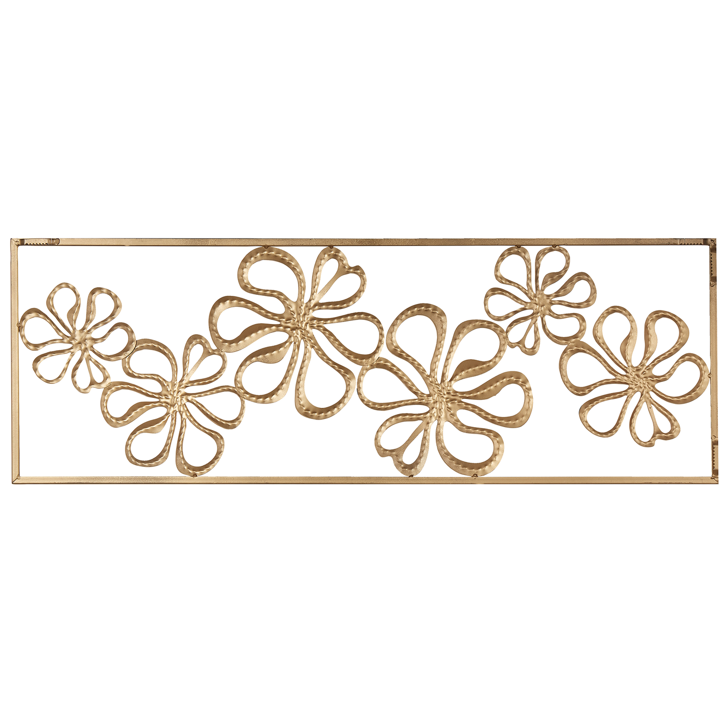Wandobjekt Blume CERIUM Metall 31 cm Gold